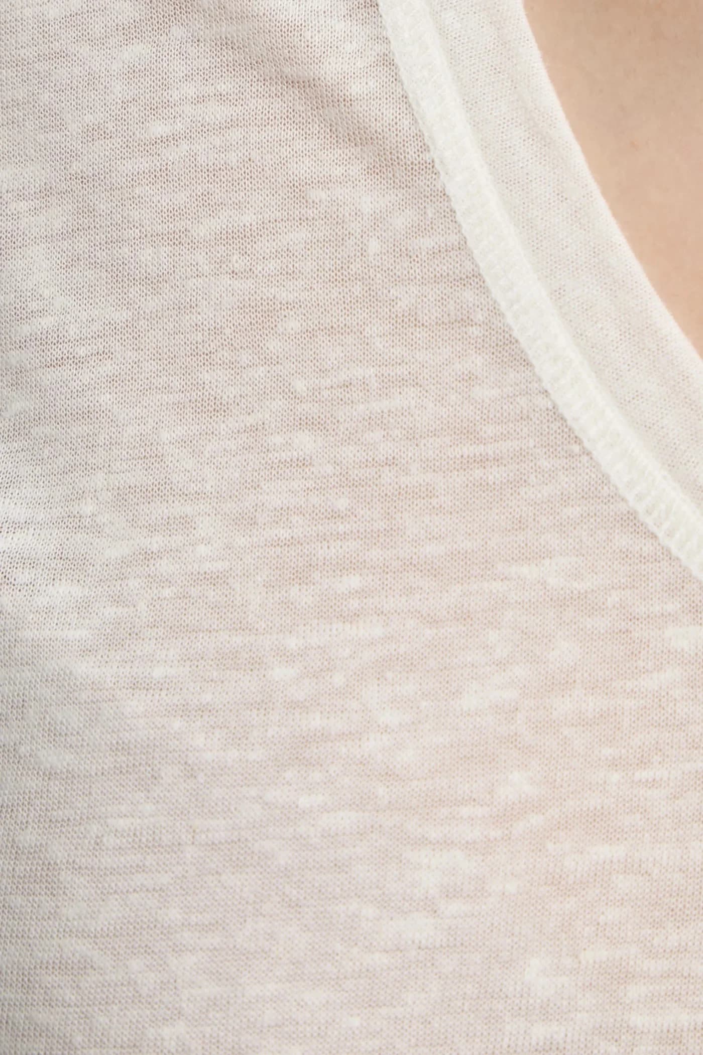 Лонгслив из смесового льна AMALOU. - фото 5