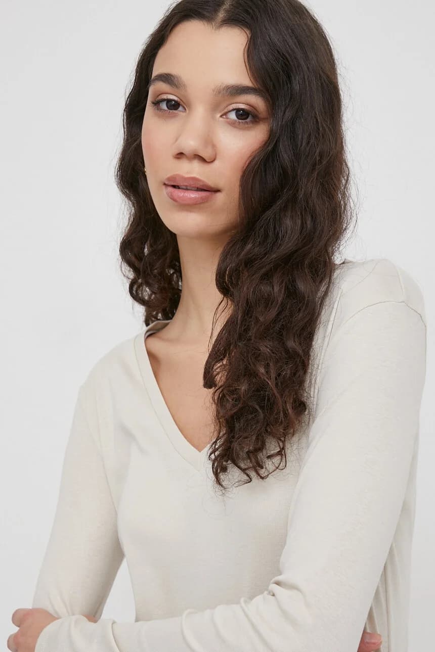 Хлопковая рубашка с длинным рукавом - фото 4