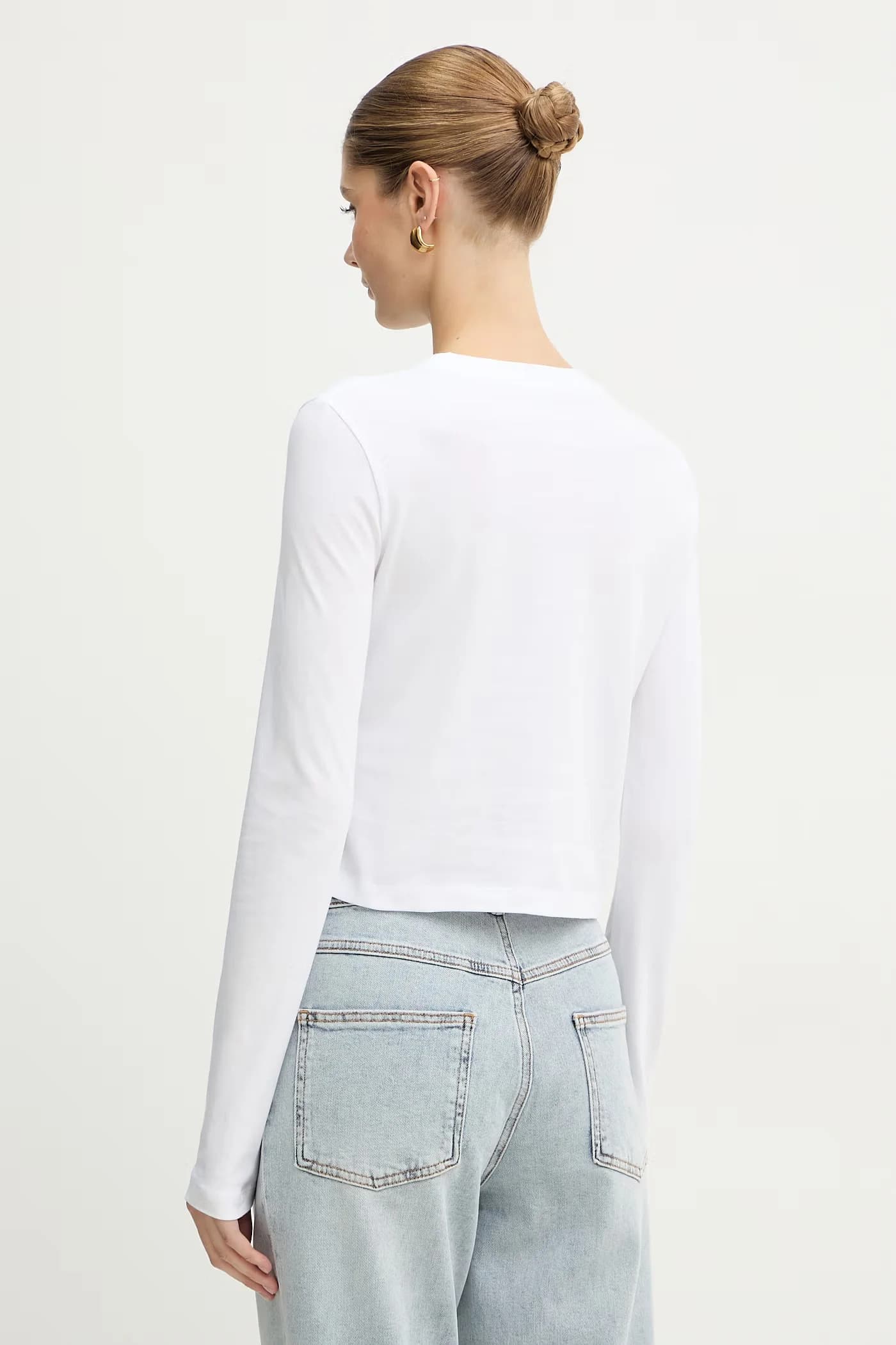 MCOELLENI хлопковая рубашка с длинными рукавами - фото 3