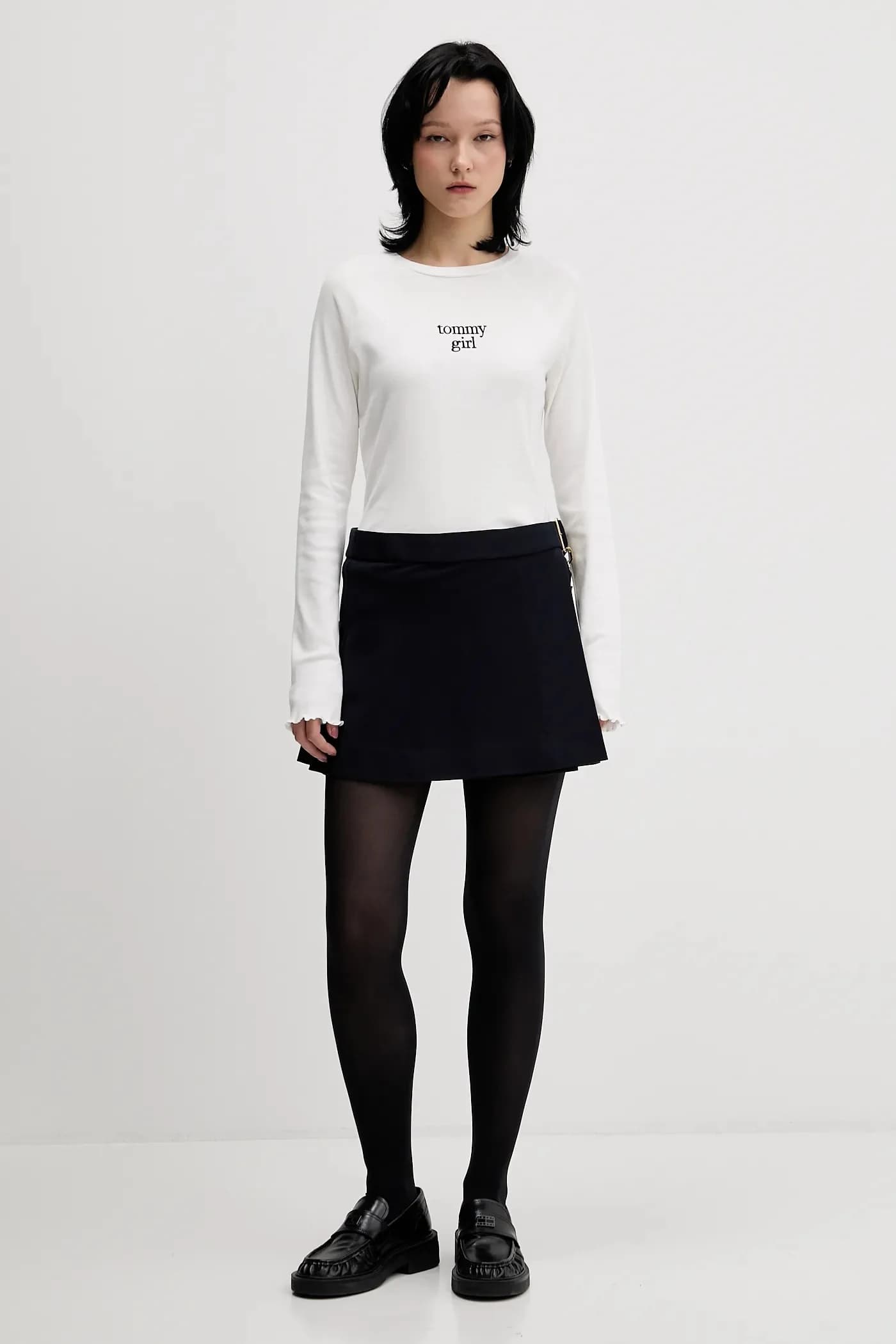 Хлопковая рубашка с длинным рукавом - фото 2