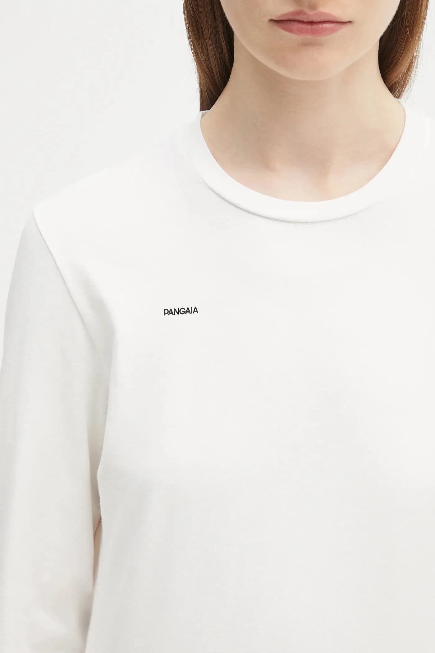 Топ с длинными рукавами из хлопкового стрейча с длинными рукавами - фото 4