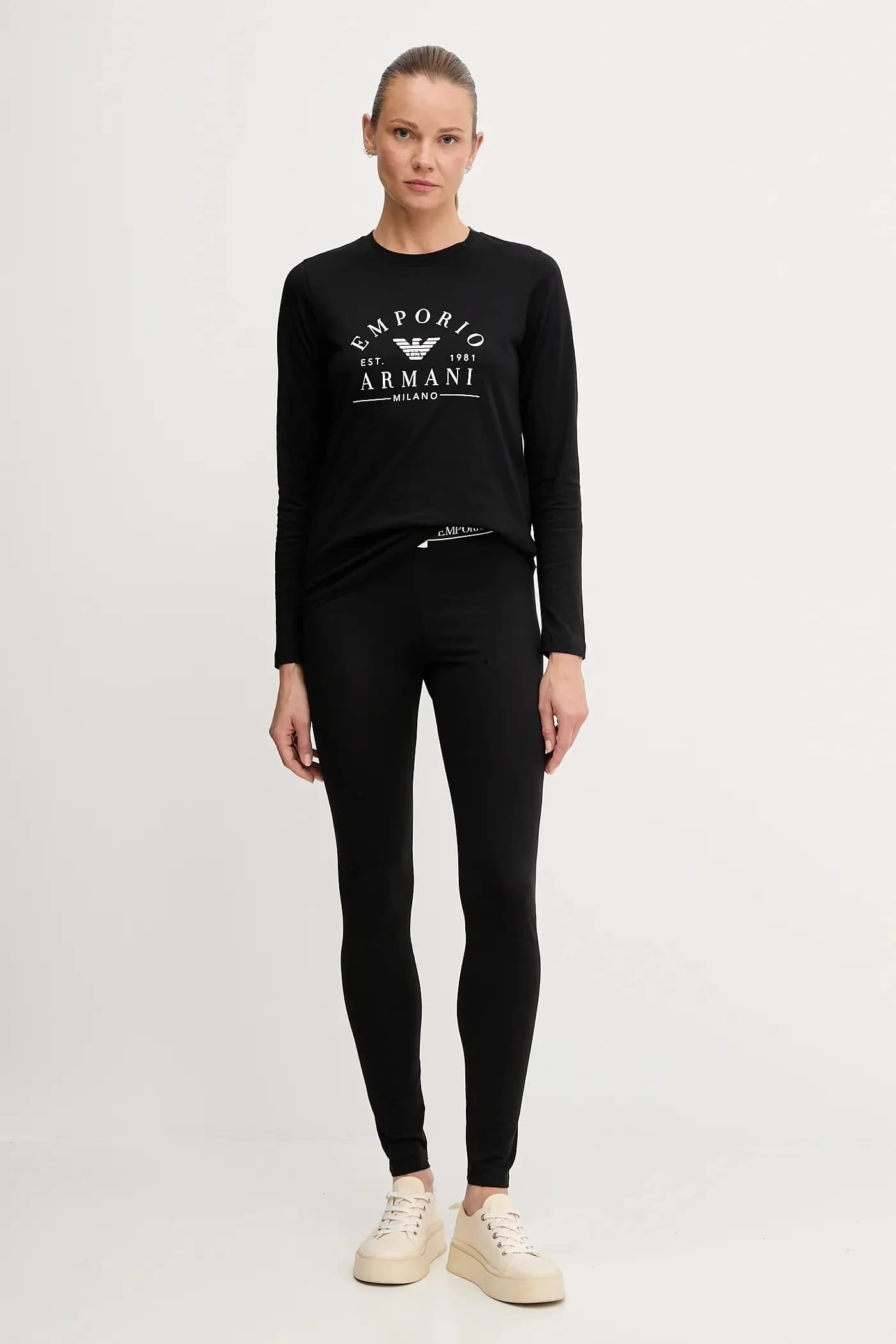 Хлопковая рубашка с длинным рукавом - фото 2