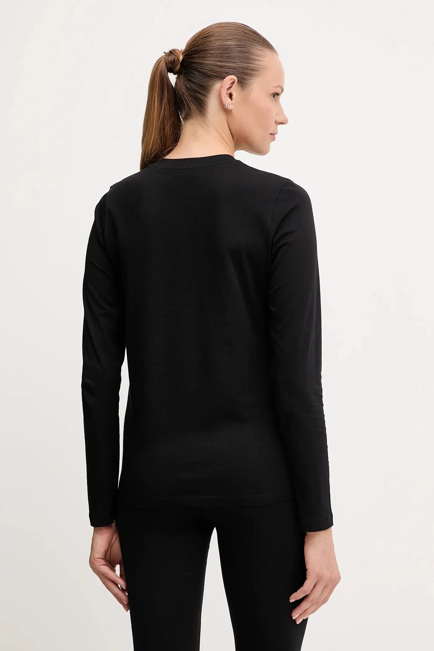 Хлопковая рубашка с длинным рукавом - фото 3