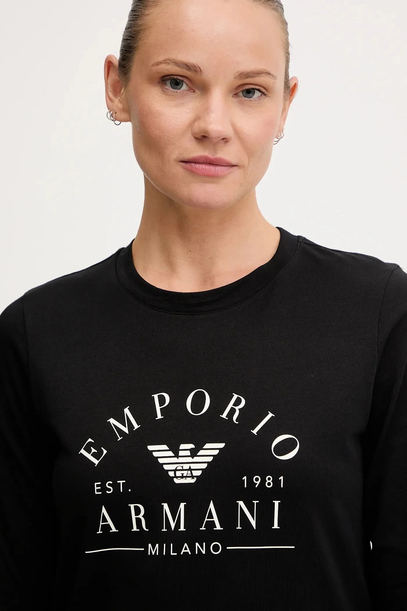 Хлопковая рубашка с длинным рукавом - фото 4