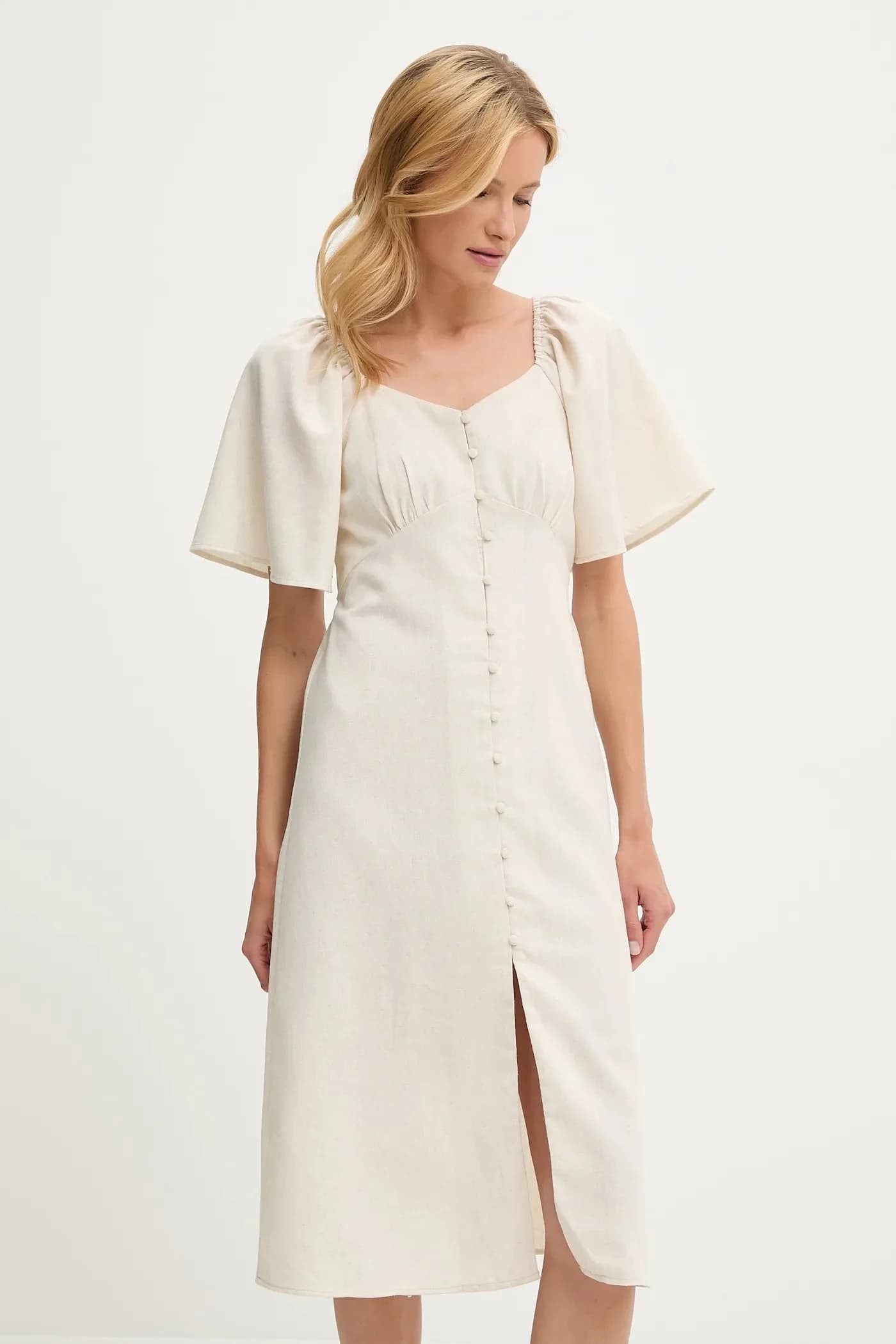 Льняное платье - фото 2