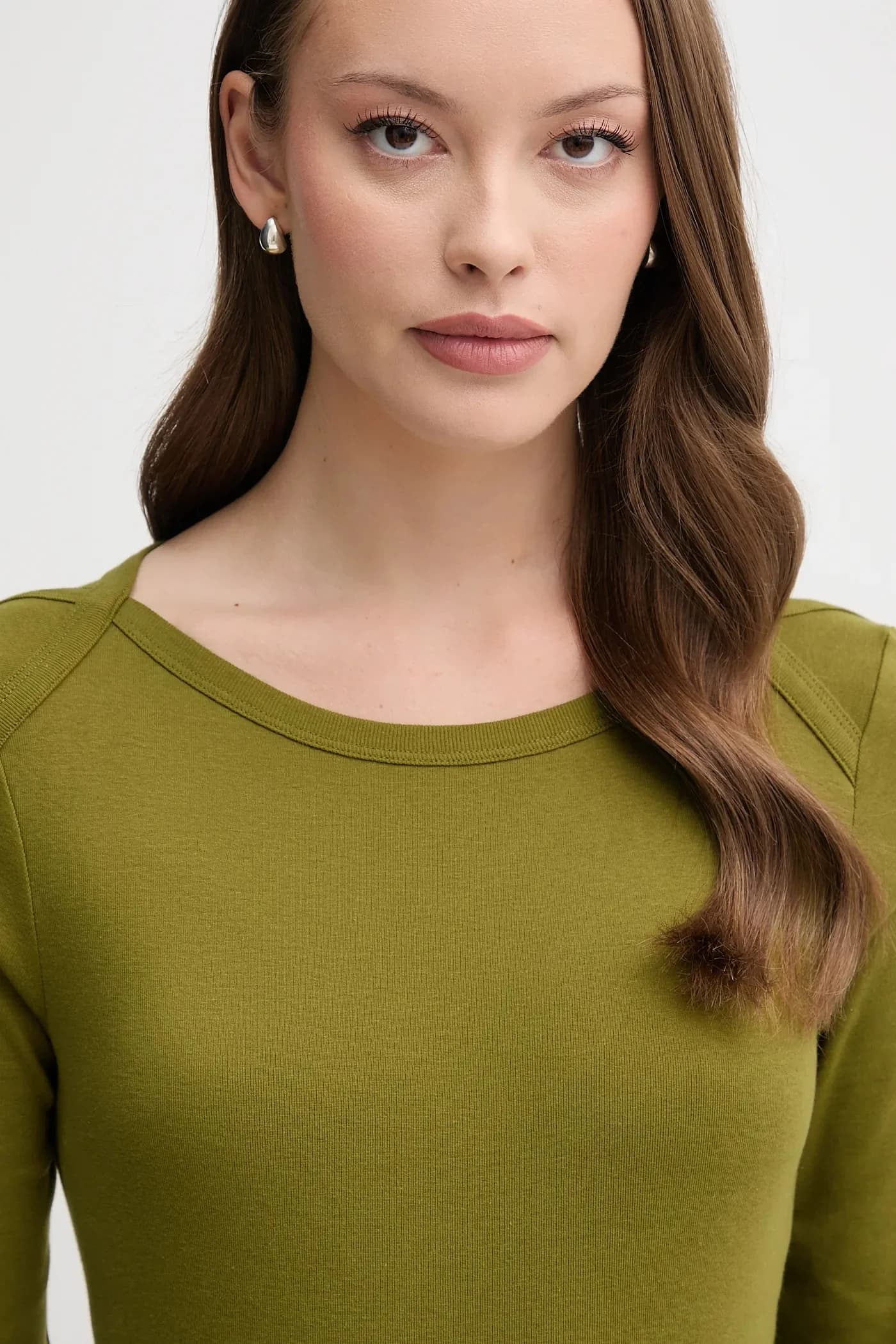 Хлопковая рубашка с длинным рукавом - фото 4