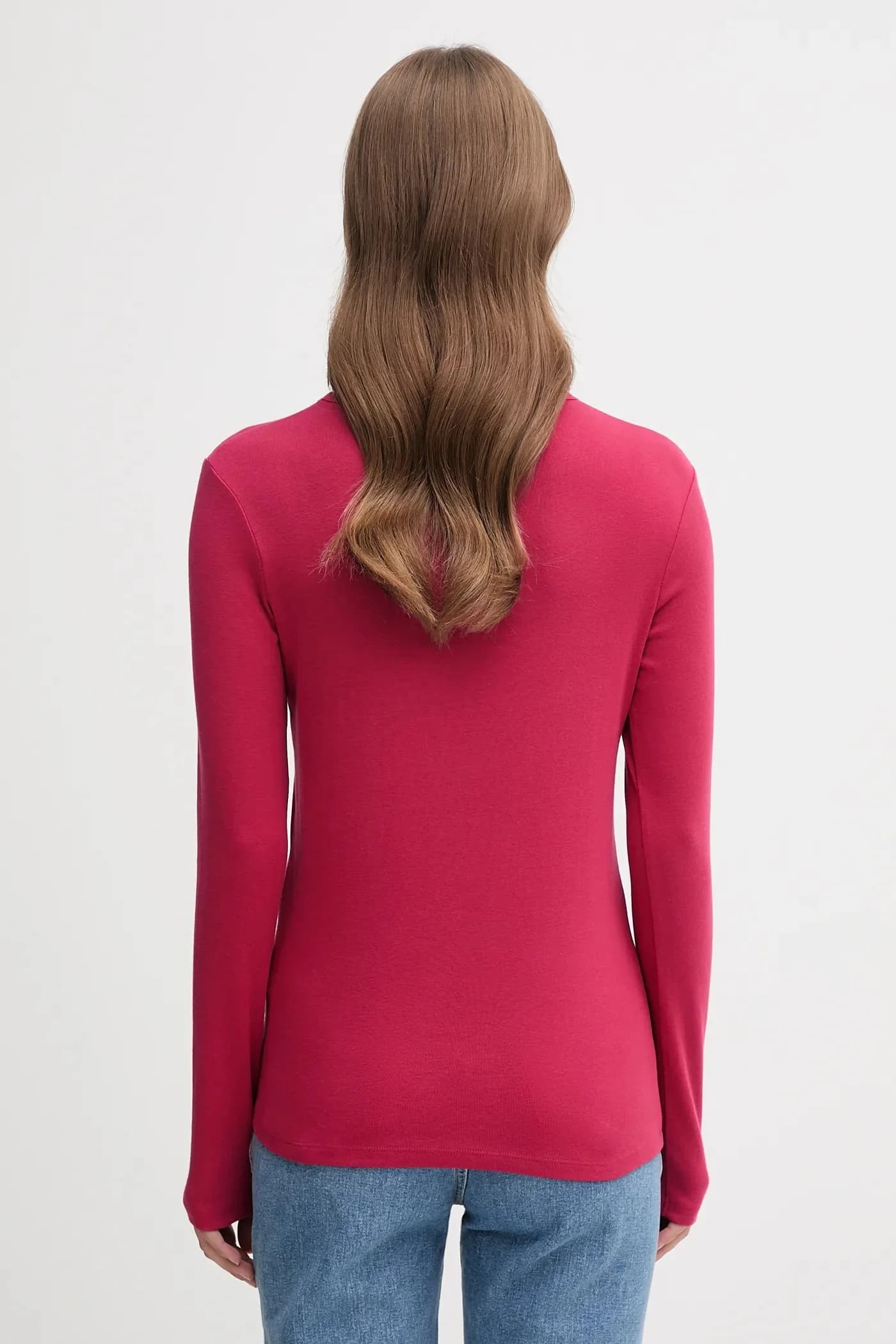 Хлопковая рубашка с длинным рукавом - фото 3