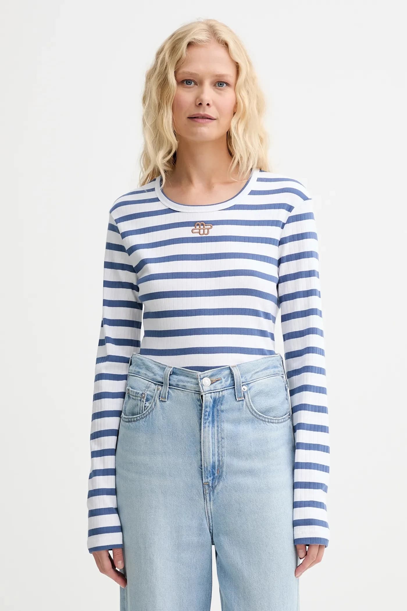 хлопковая рубашка POTE с длинными рукавами