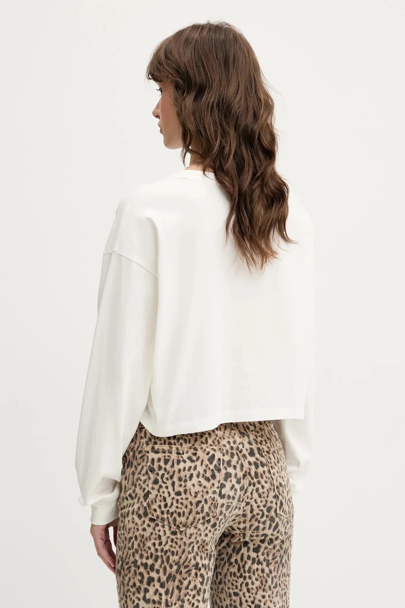 Хлопковая рубашка с длинным рукавом - фото 3