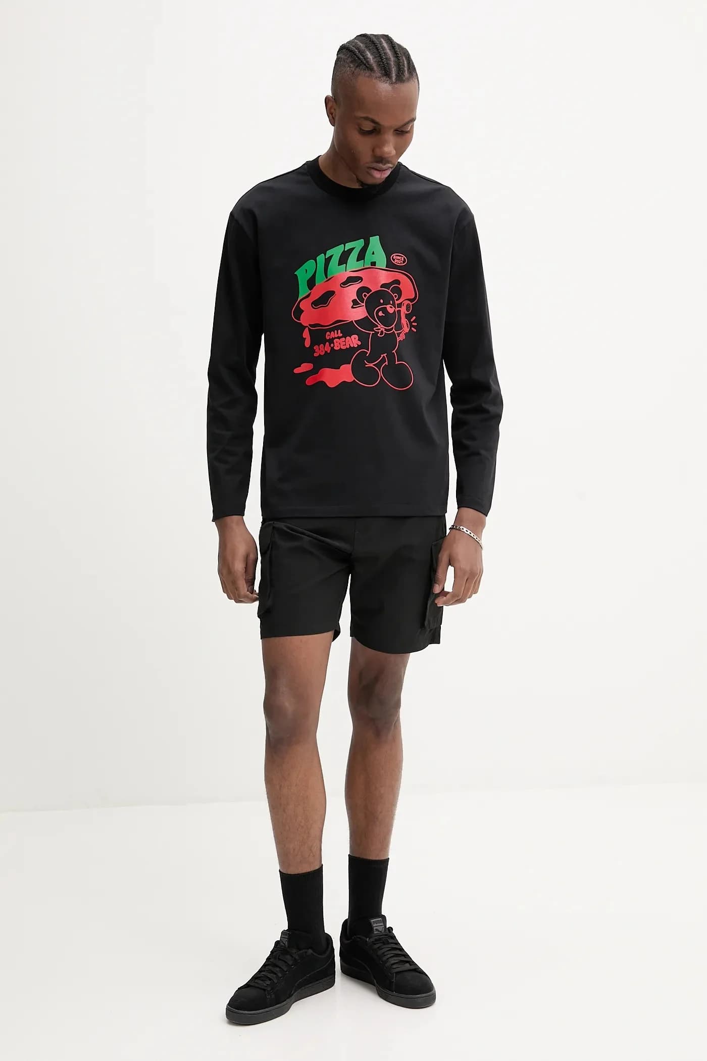 Хлопковая рубашка с длинным рукавом - фото 4