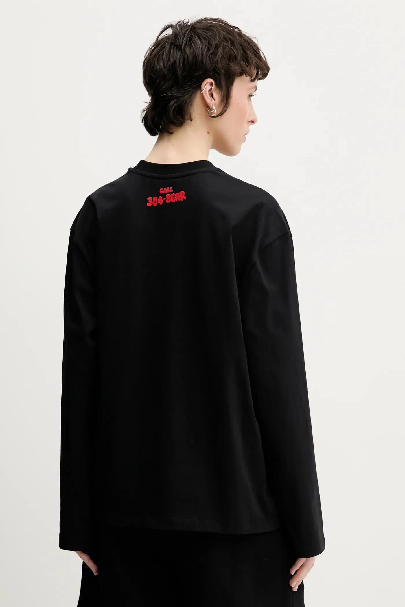 Хлопковая рубашка с длинным рукавом - фото 7