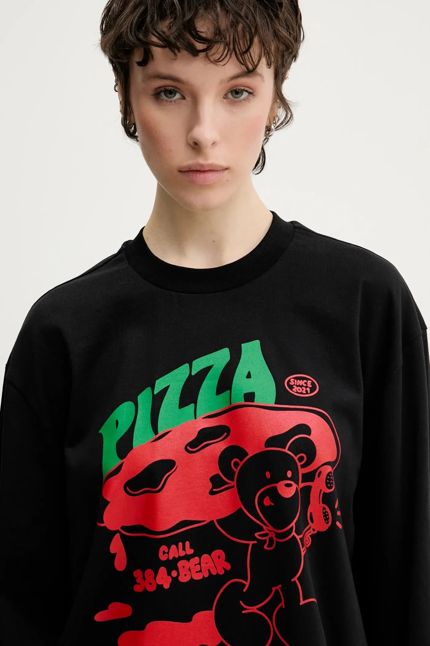 Хлопковая рубашка с длинным рукавом - фото 9