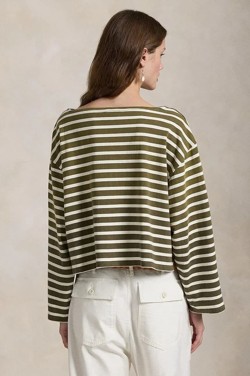 Хлопковая рубашка с длинным рукавом - фото 2