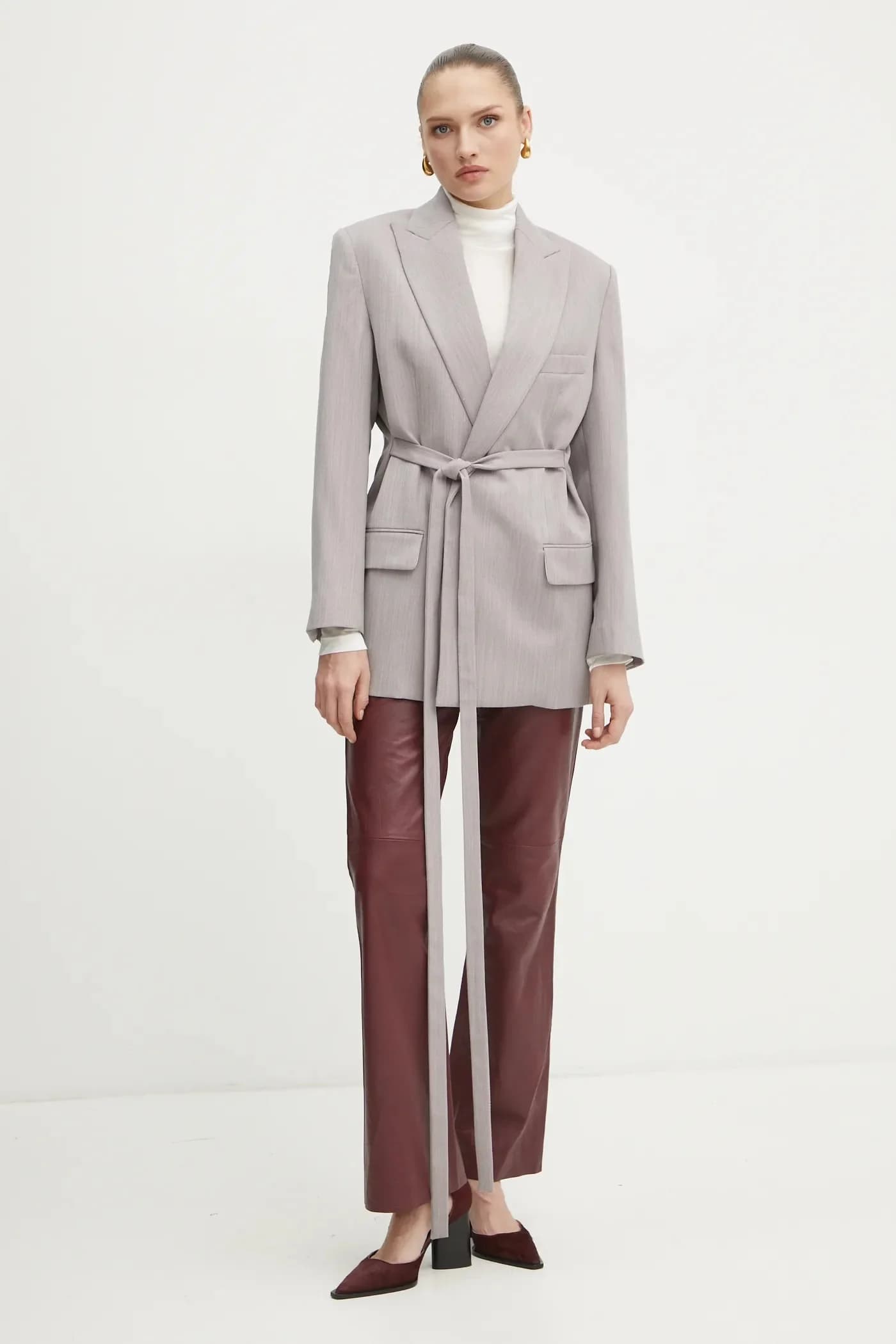 Лонгслив из смесовой шерсти - фото 2