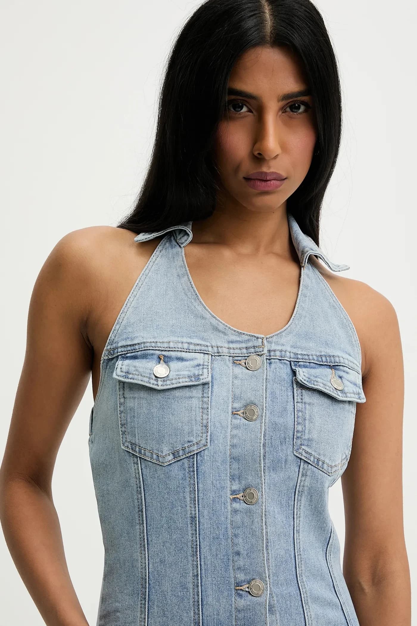 Джинсовое платье - фото 4