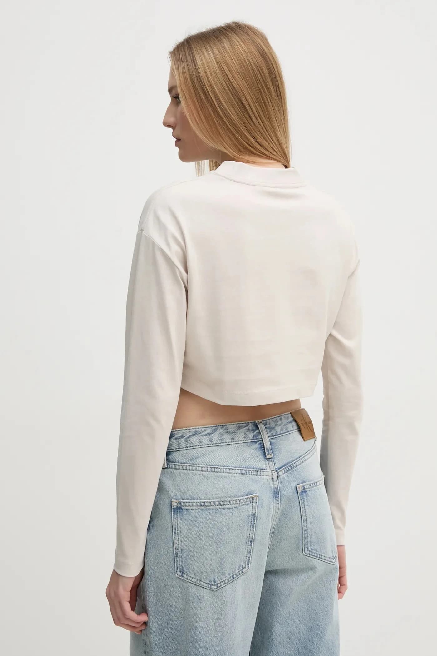 Хлопковая рубашка с длинным рукавом - фото 3