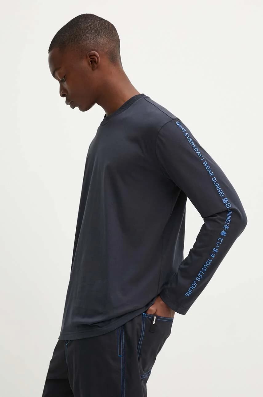 Хлопковая рубашка с длинным рукавом - фото 2