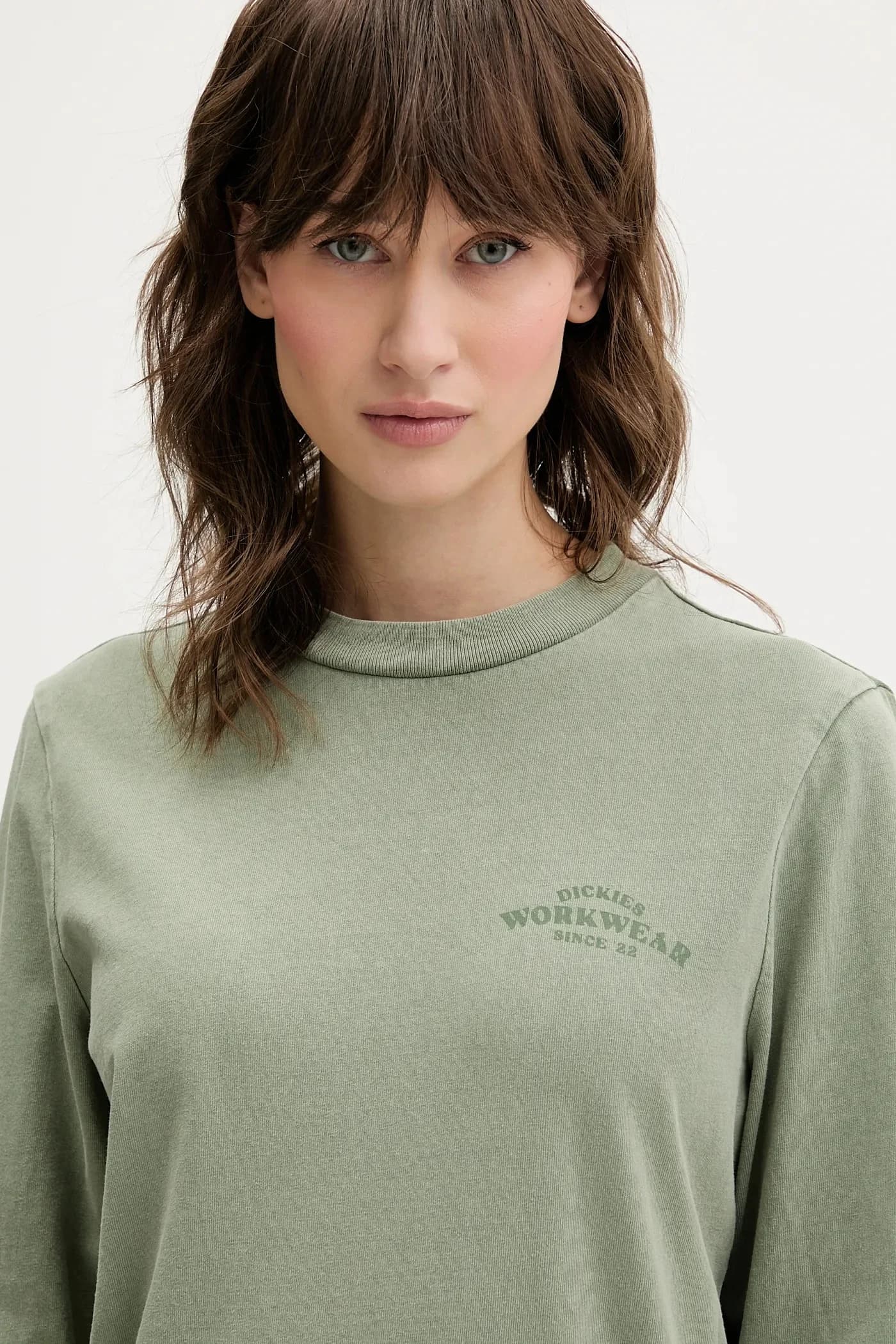 Хлопковая рубашка с длинным рукавом - фото 4