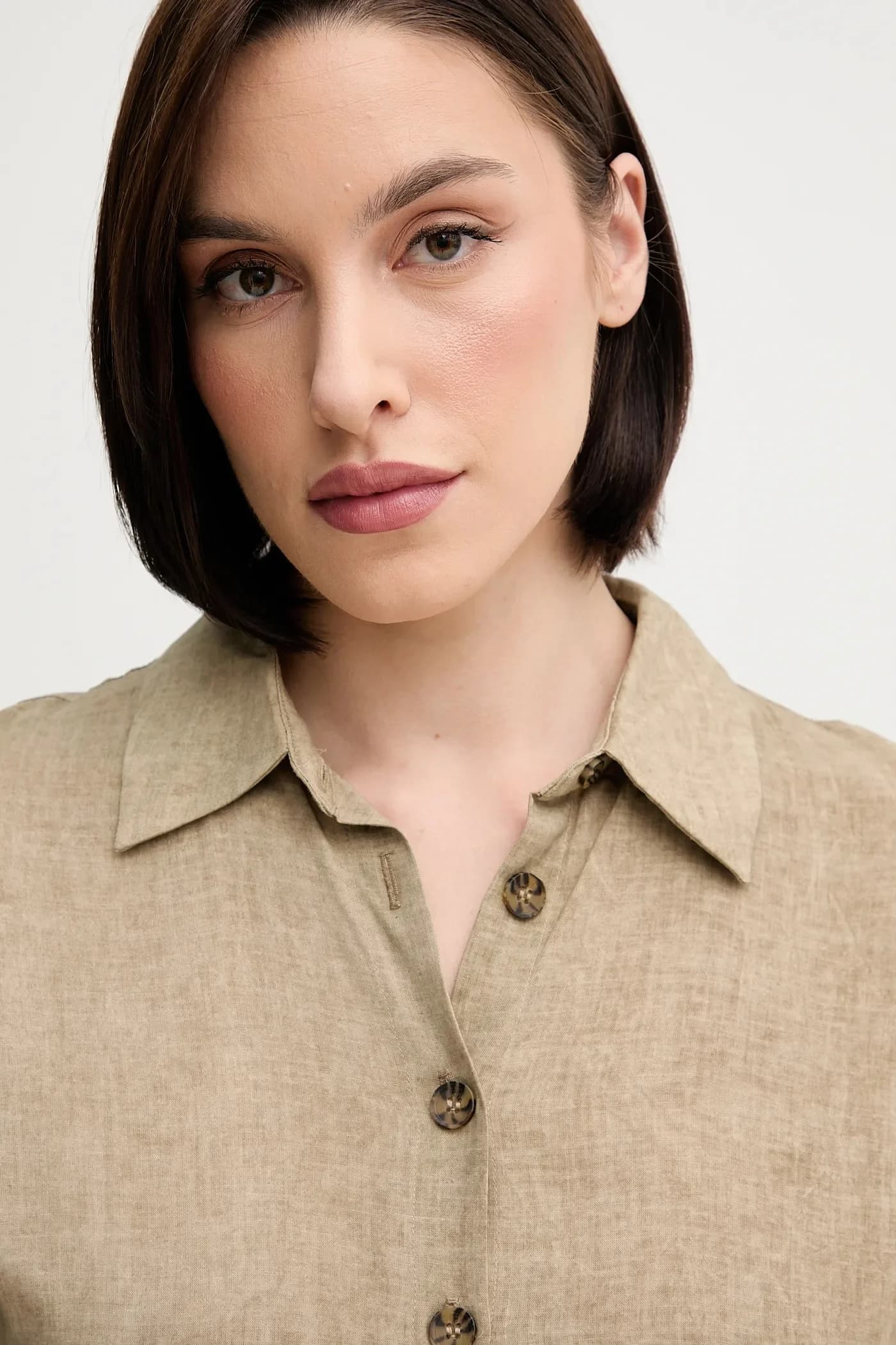 Платье из смесового льна - фото 4