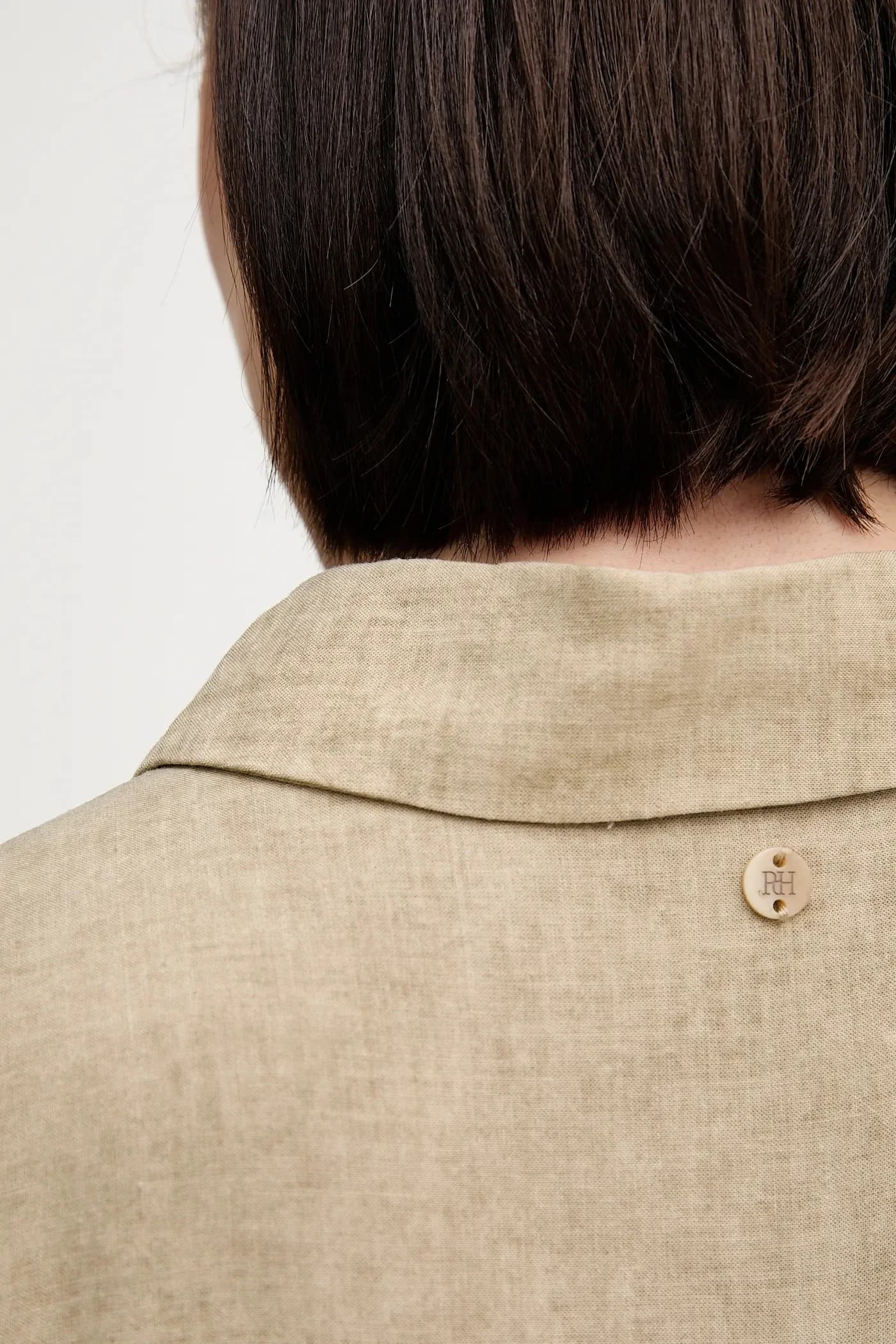 Платье из смесового льна - фото 6