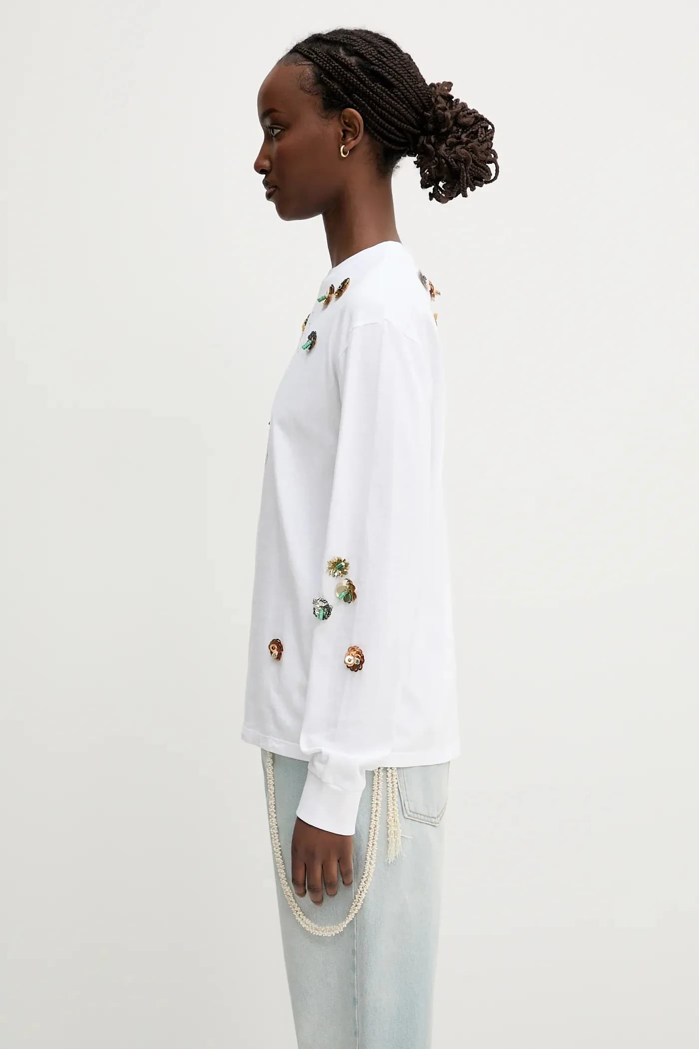 Хлопковая футболка с длинными рукавами из коллаборации с Disney Mickey - фото 2