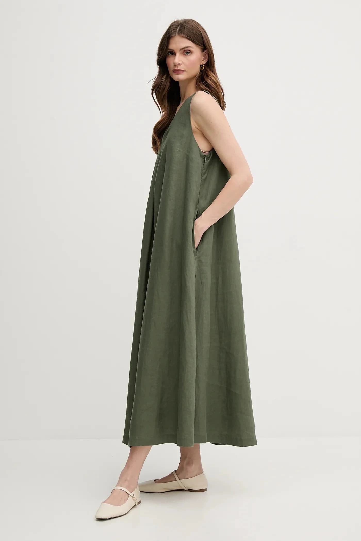 Льняное платье - фото 2