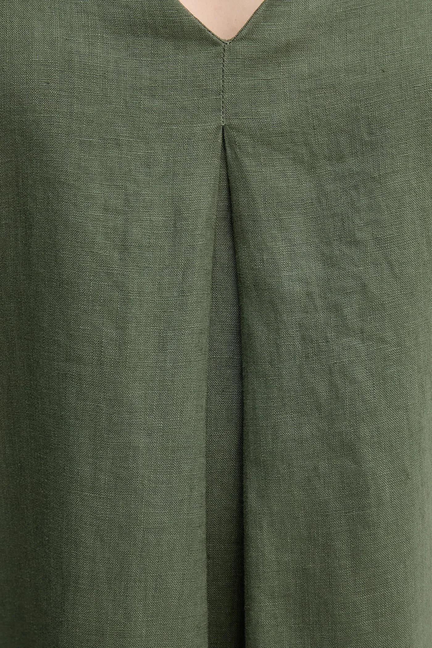 Льняное платье - фото 6