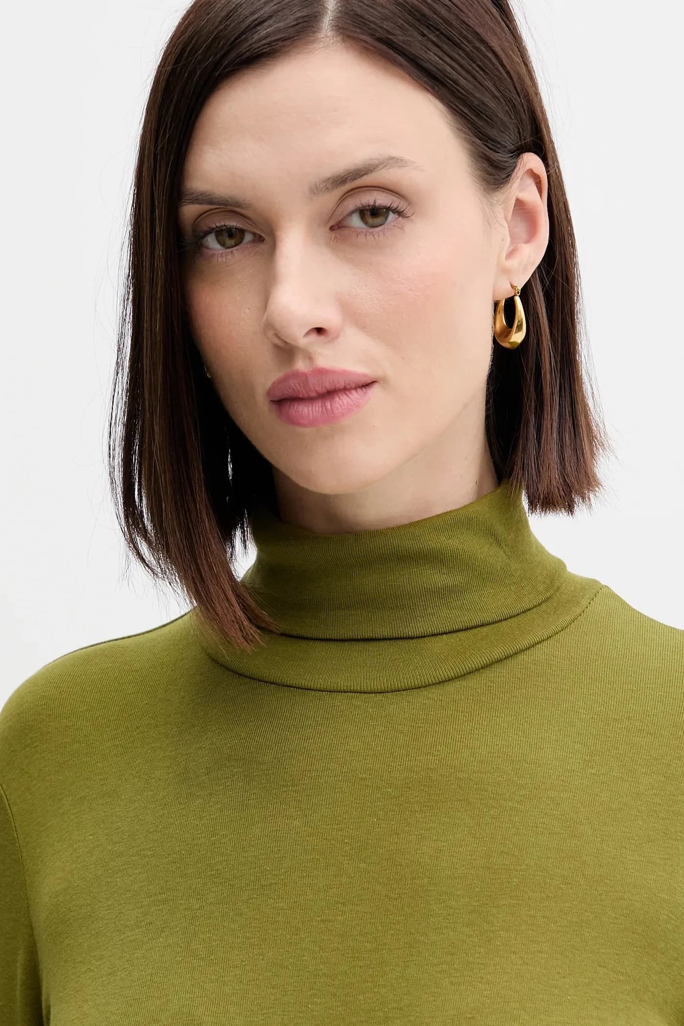 Хлопковая рубашка с длинным рукавом - фото 4