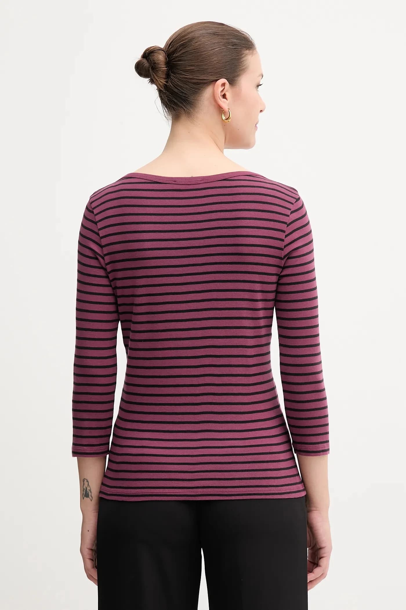 Хлопковая рубашка с длинным рукавом - фото 2