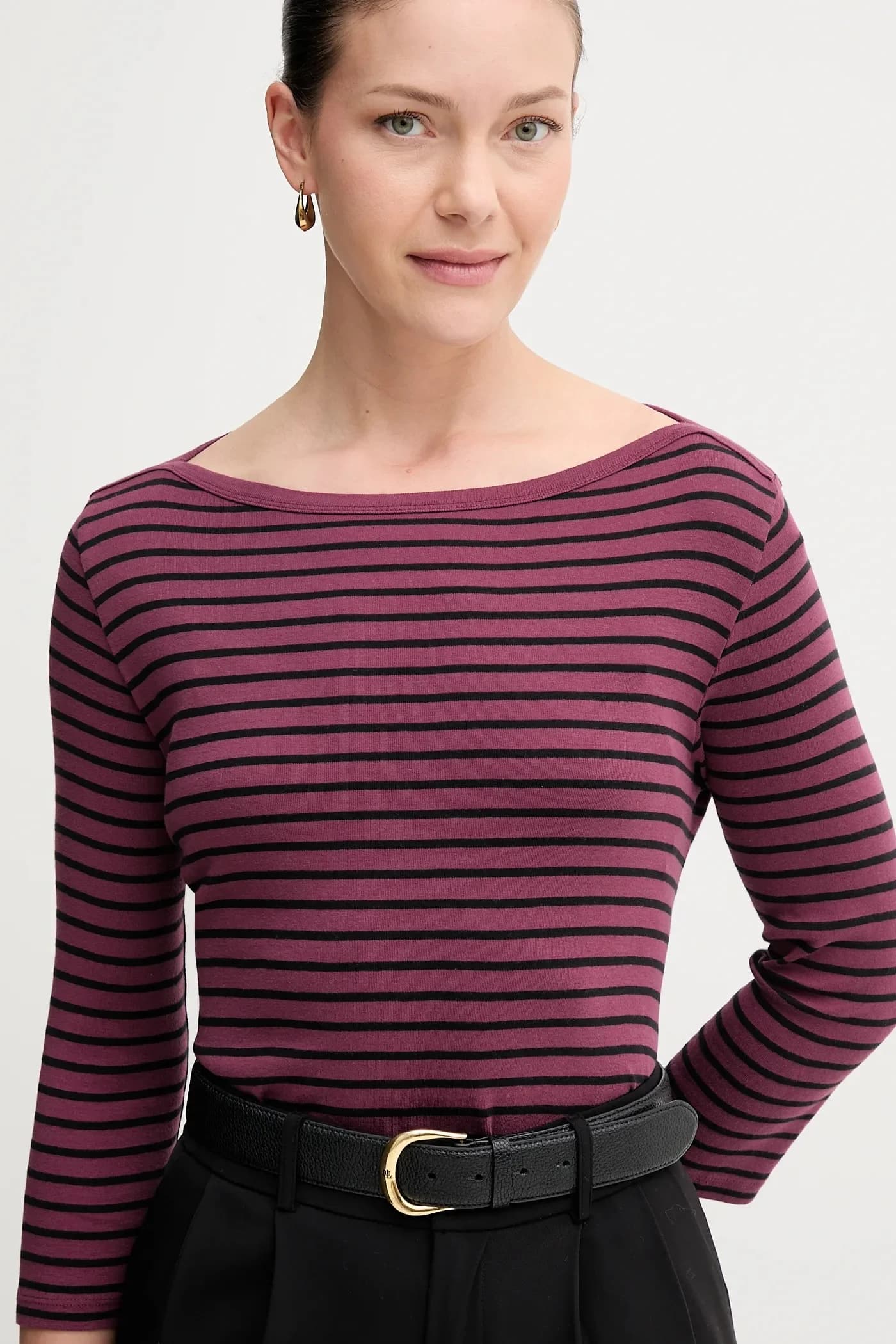 Хлопковая рубашка с длинным рукавом - фото 3