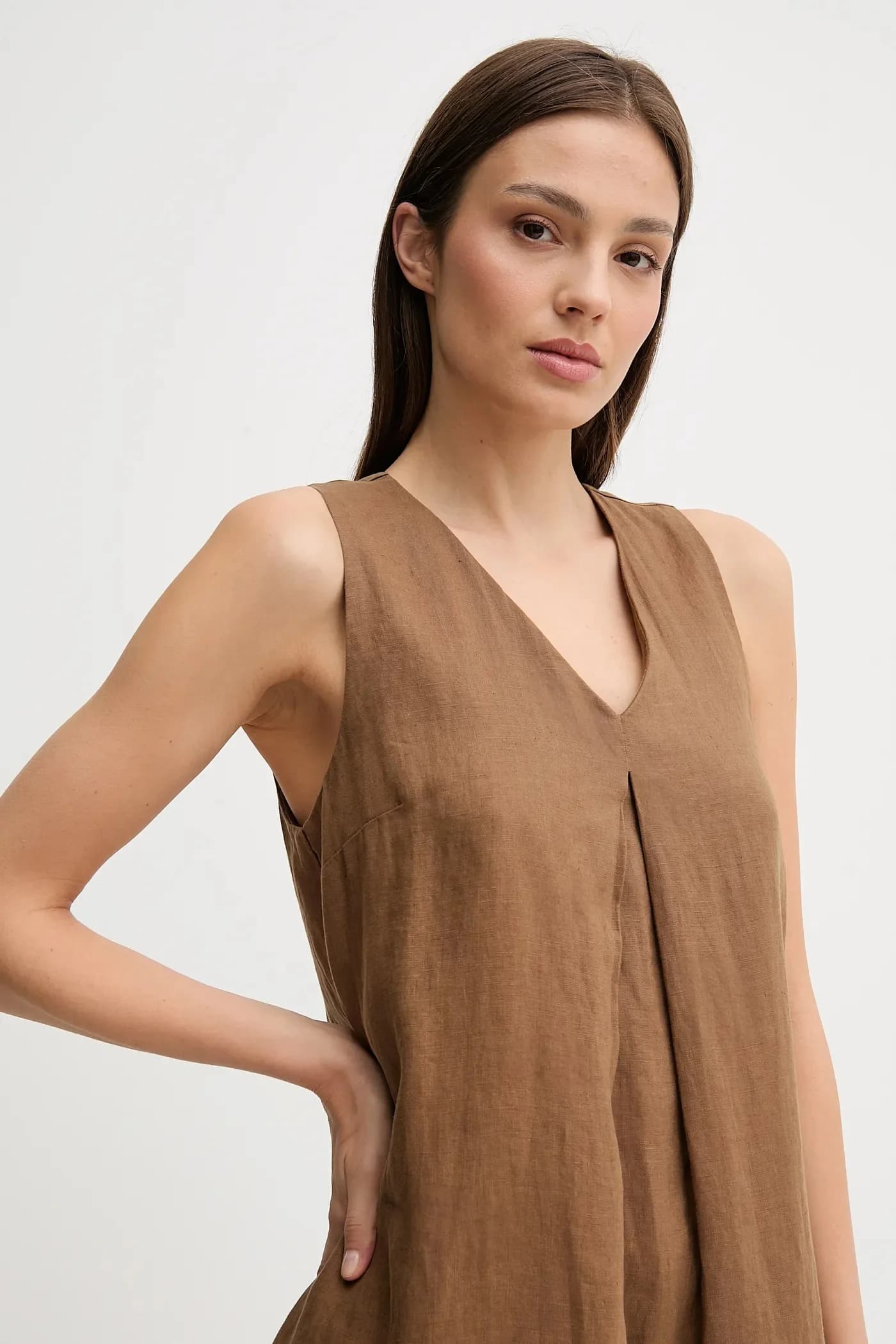 Льняное платье - фото 4