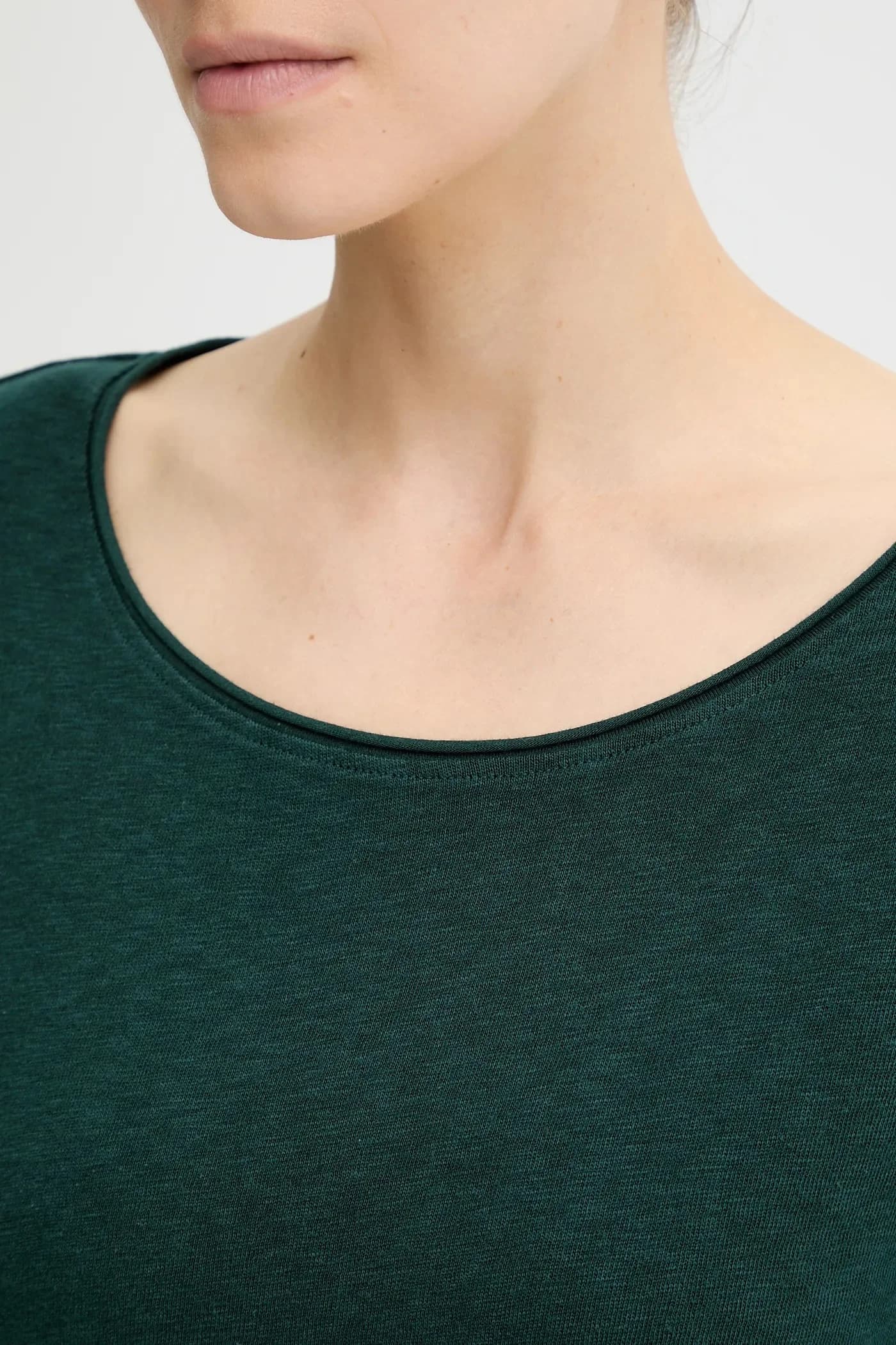 Хлопковая рубашка с длинным рукавом - фото 5