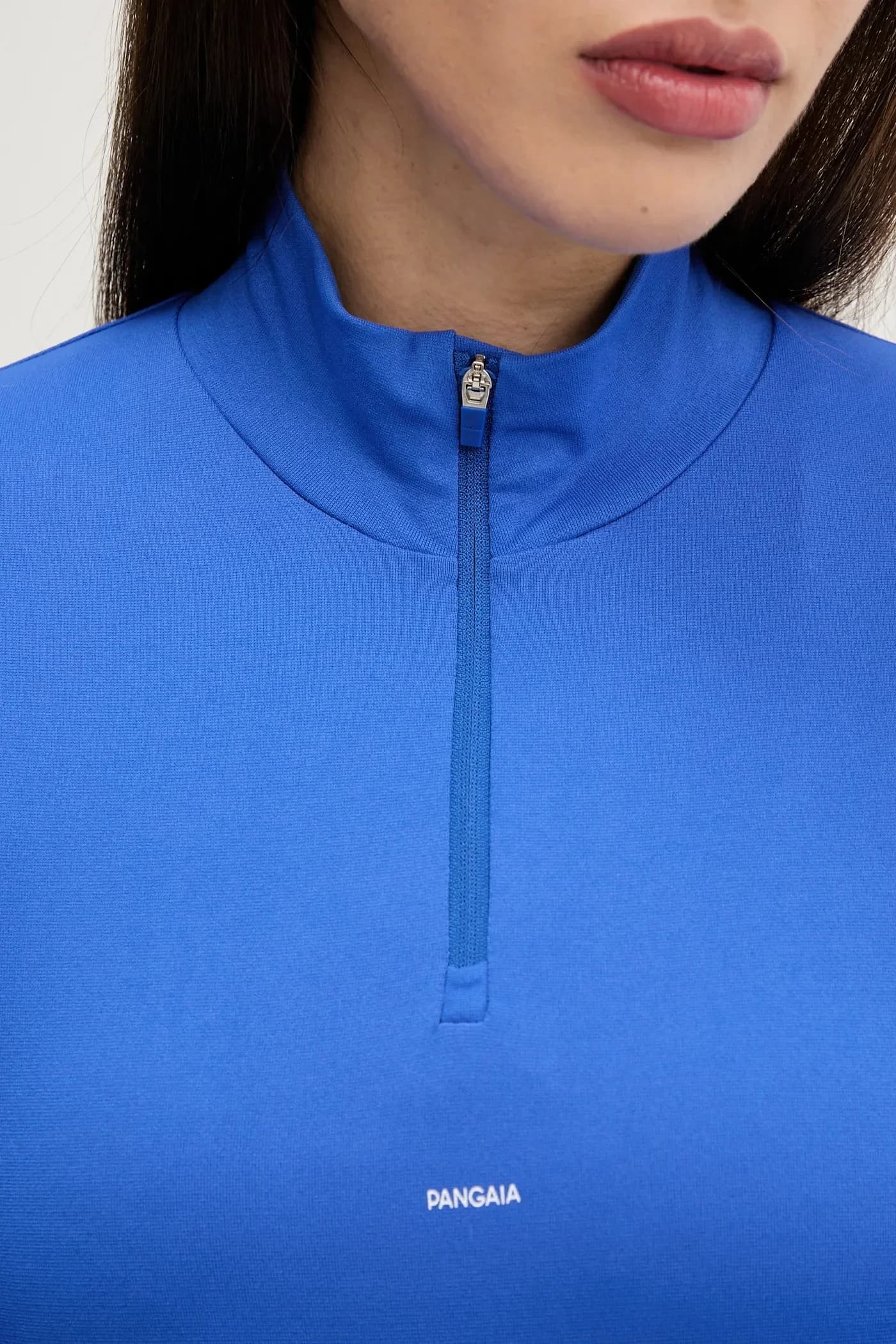 Эластичный топ на молнии с длинными рукавами и длинными рукавами растительного происхождения - фото 5