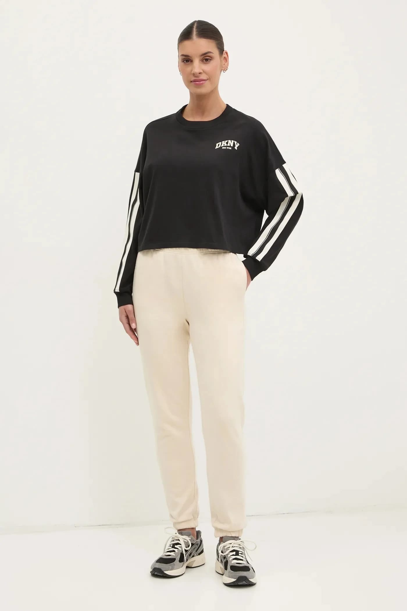 Хлопковая рубашка с длинным рукавом - фото 2