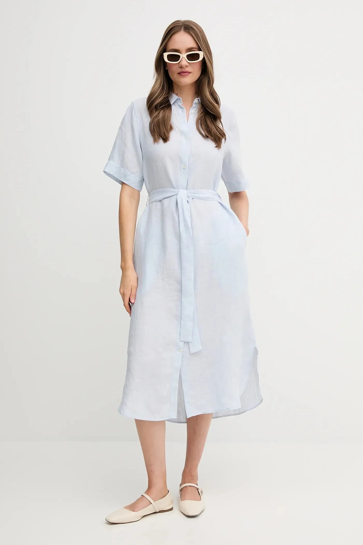 Льняное платье - фото 2