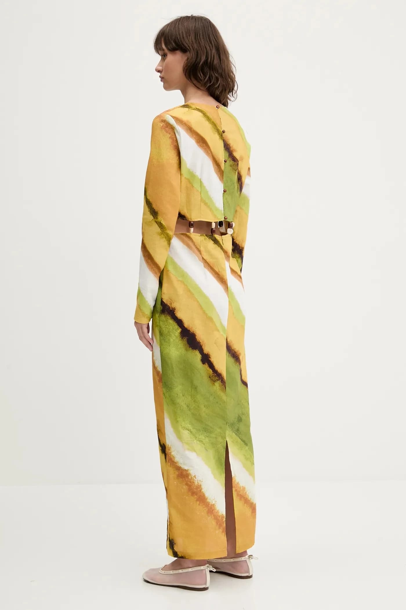 Платье из смесового льна - фото 3