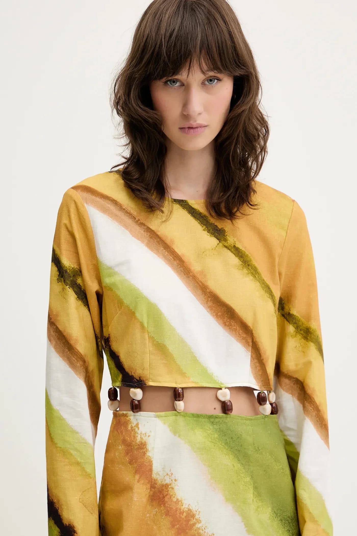 Платье из смесового льна - фото 4