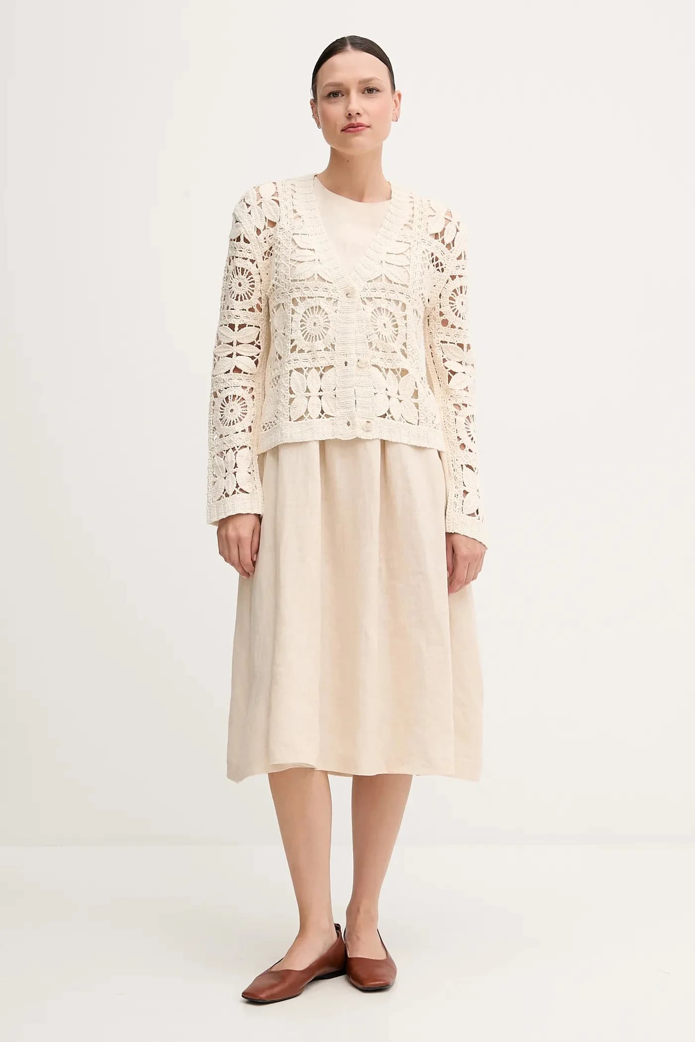 Льняное платье - фото 2