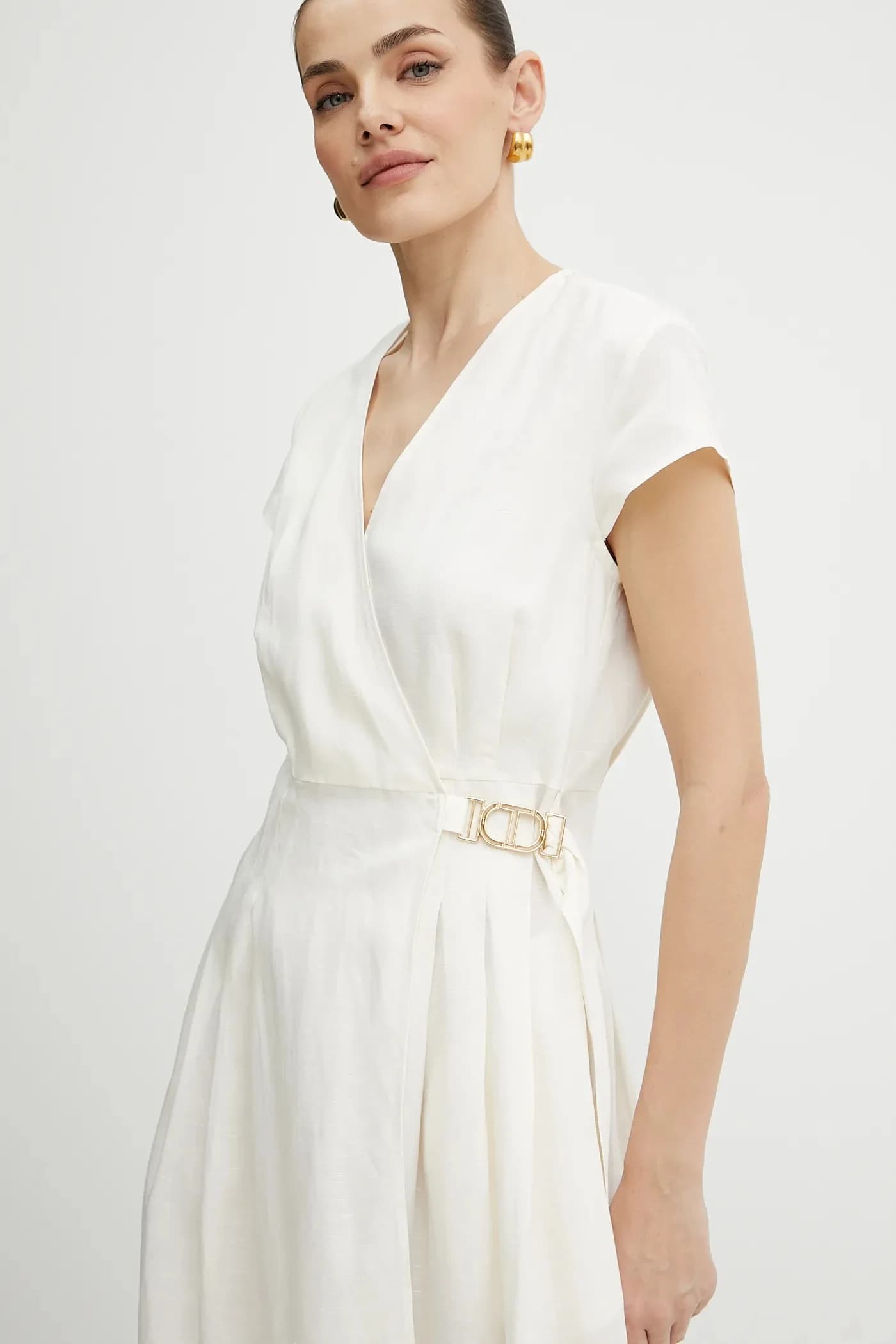 Платье из смесового льна - фото 4