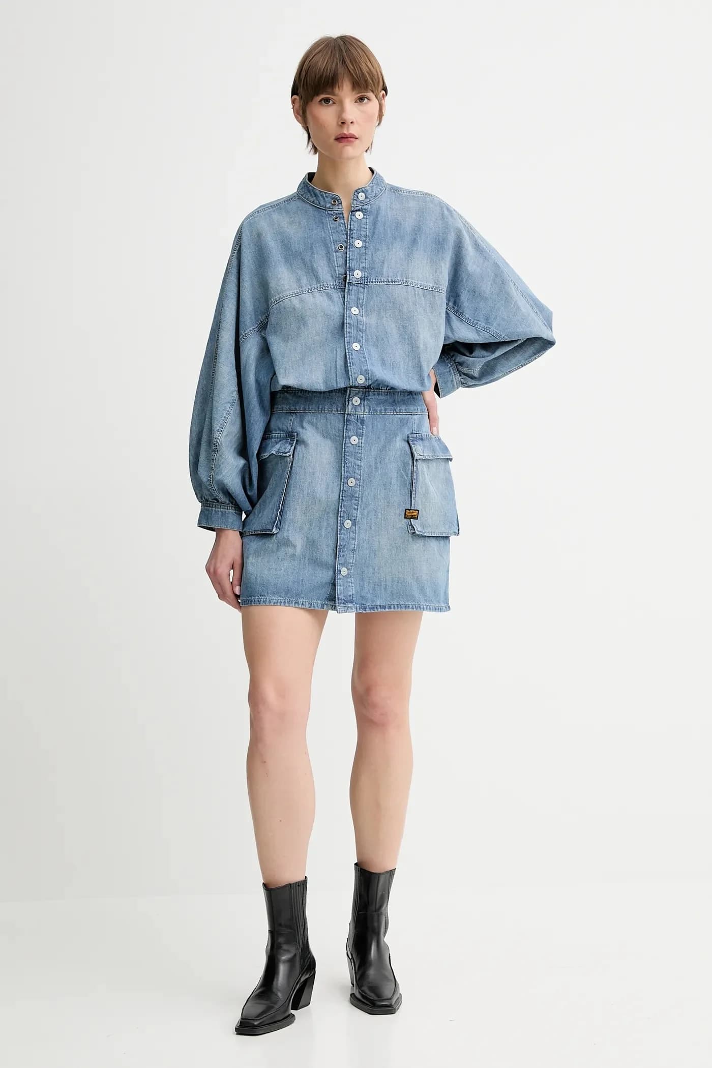 Джинсовое платье - фото 2