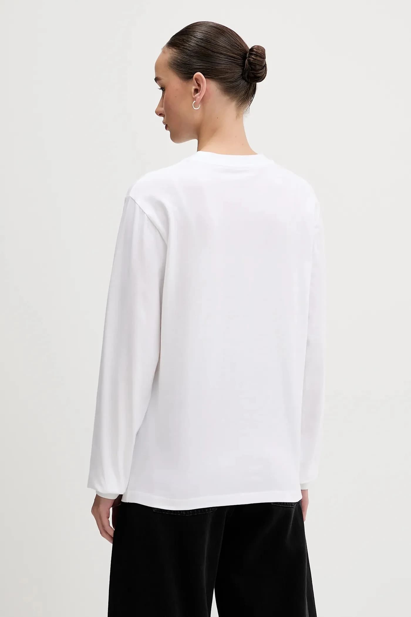 Хлопковая рубашка с длинным рукавом - фото 3