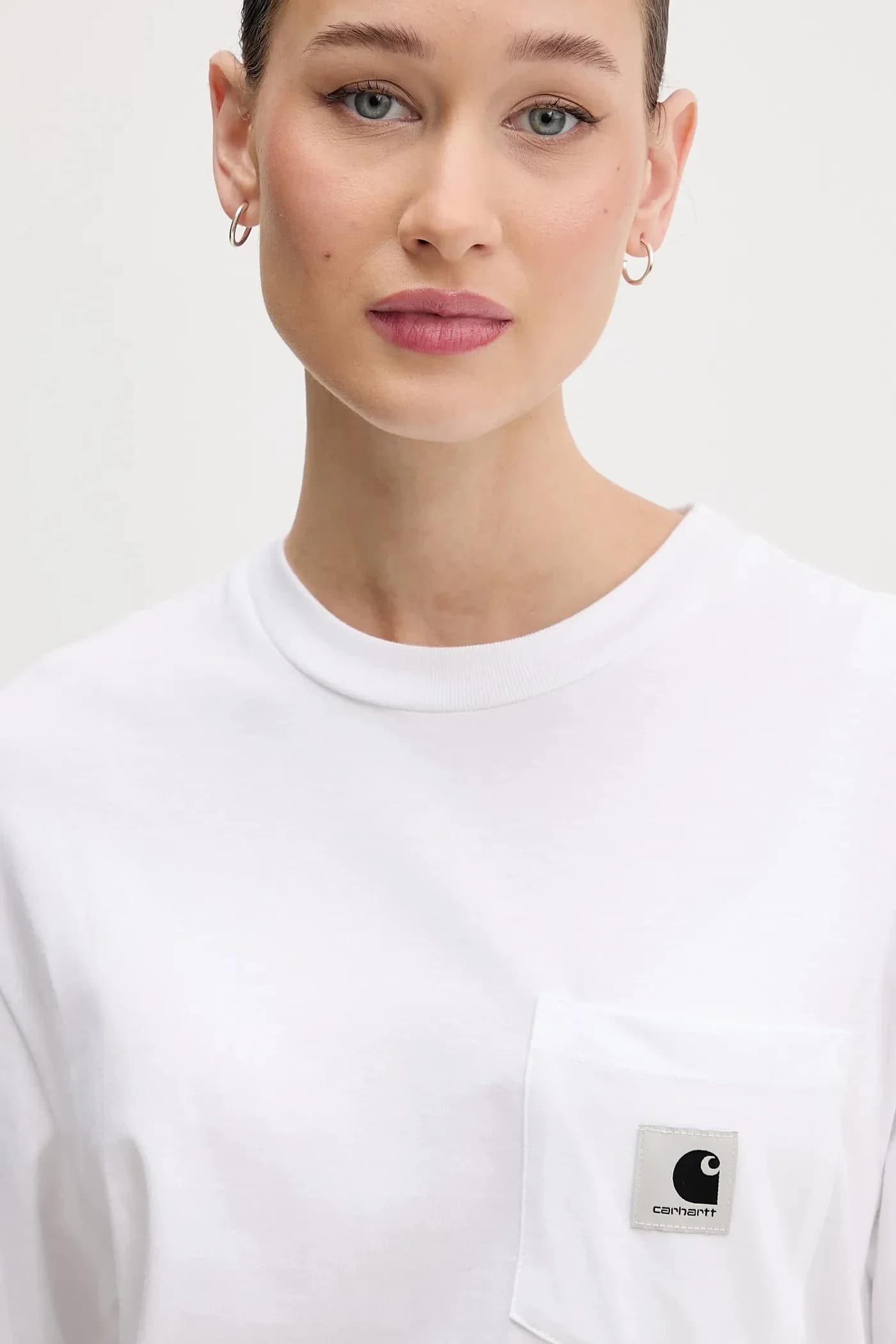 Хлопковая рубашка с длинным рукавом - фото 4