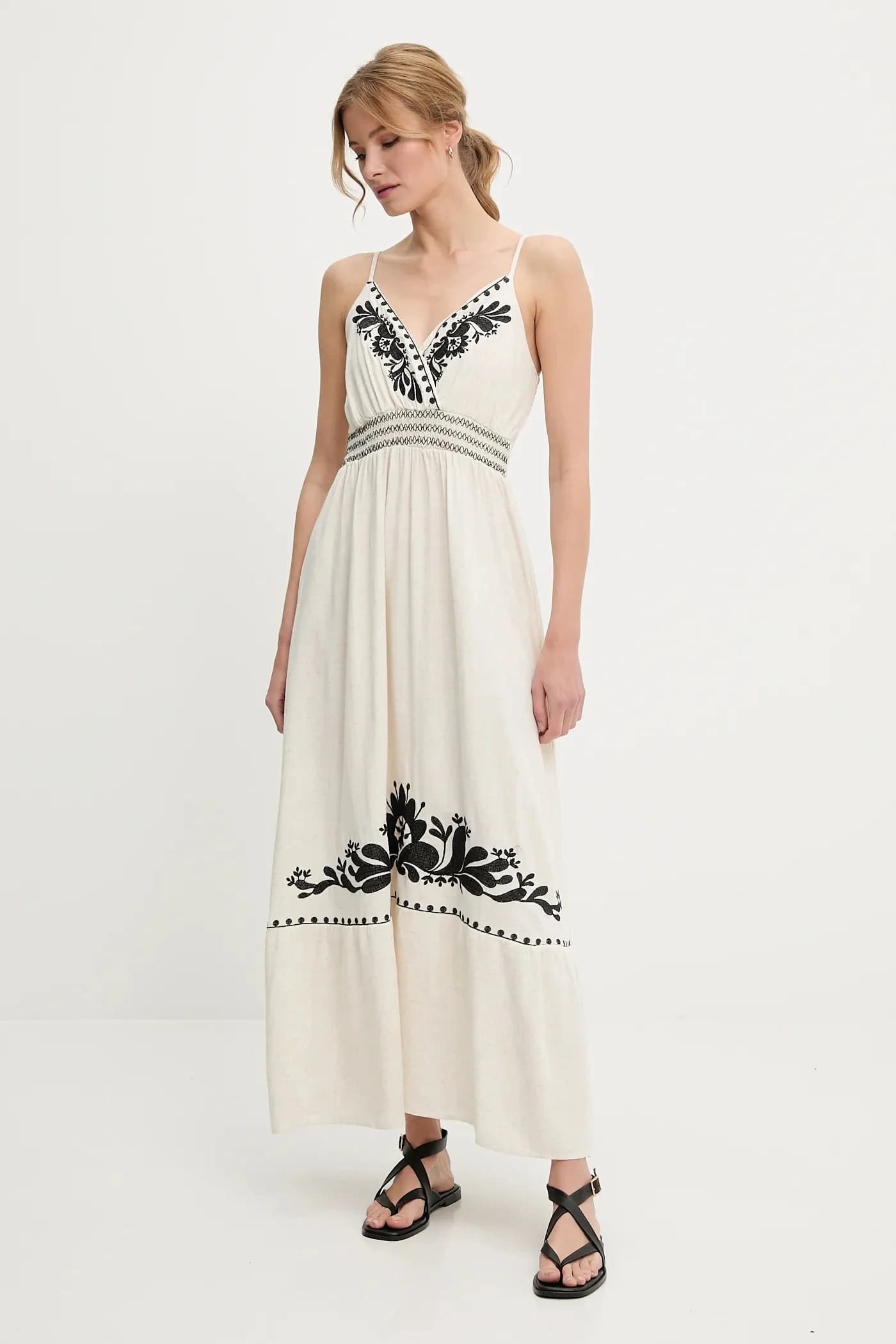 Льняное платье - фото 2