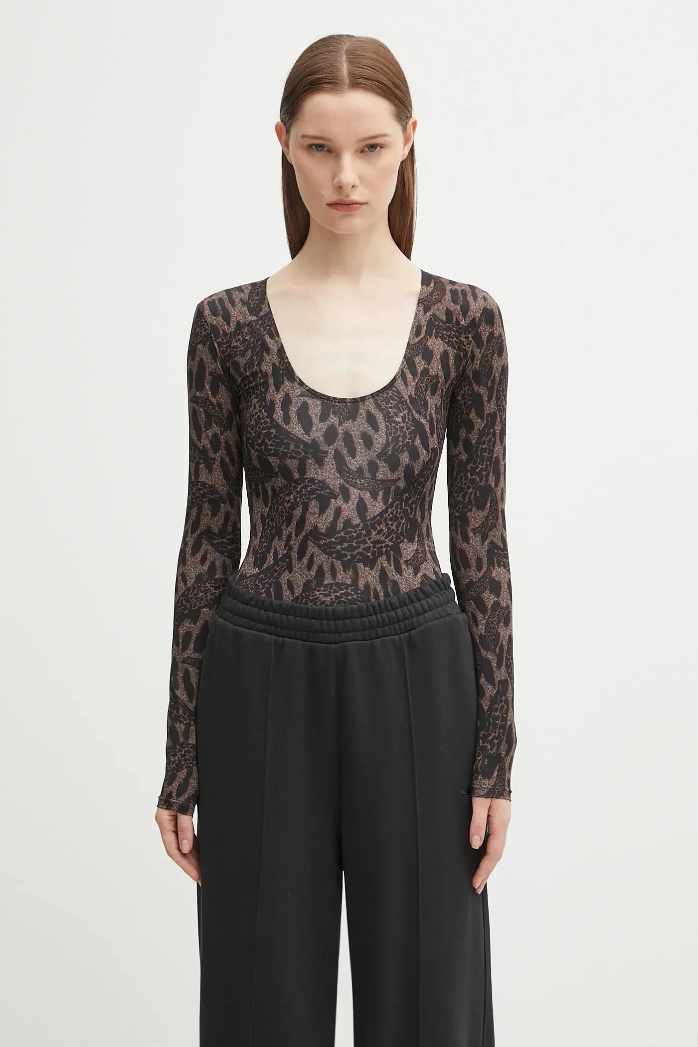 Боди Banimalier с принтом и круглым вырезом