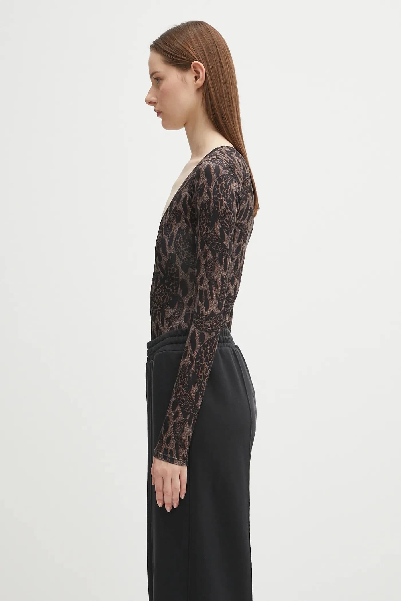 Боди Banimalier с принтом и круглым вырезом - фото 2