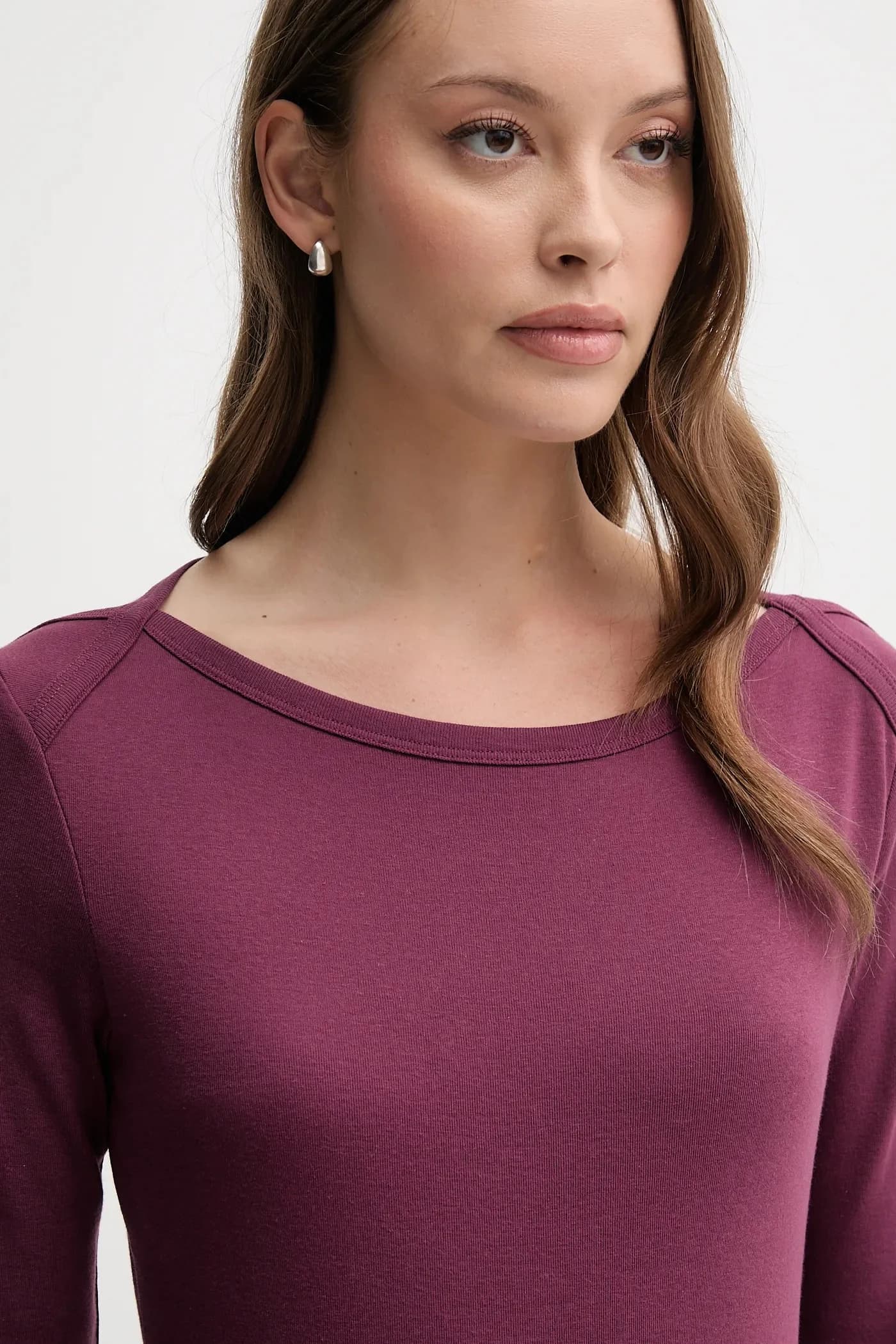 Хлопковая рубашка с длинным рукавом - фото 4