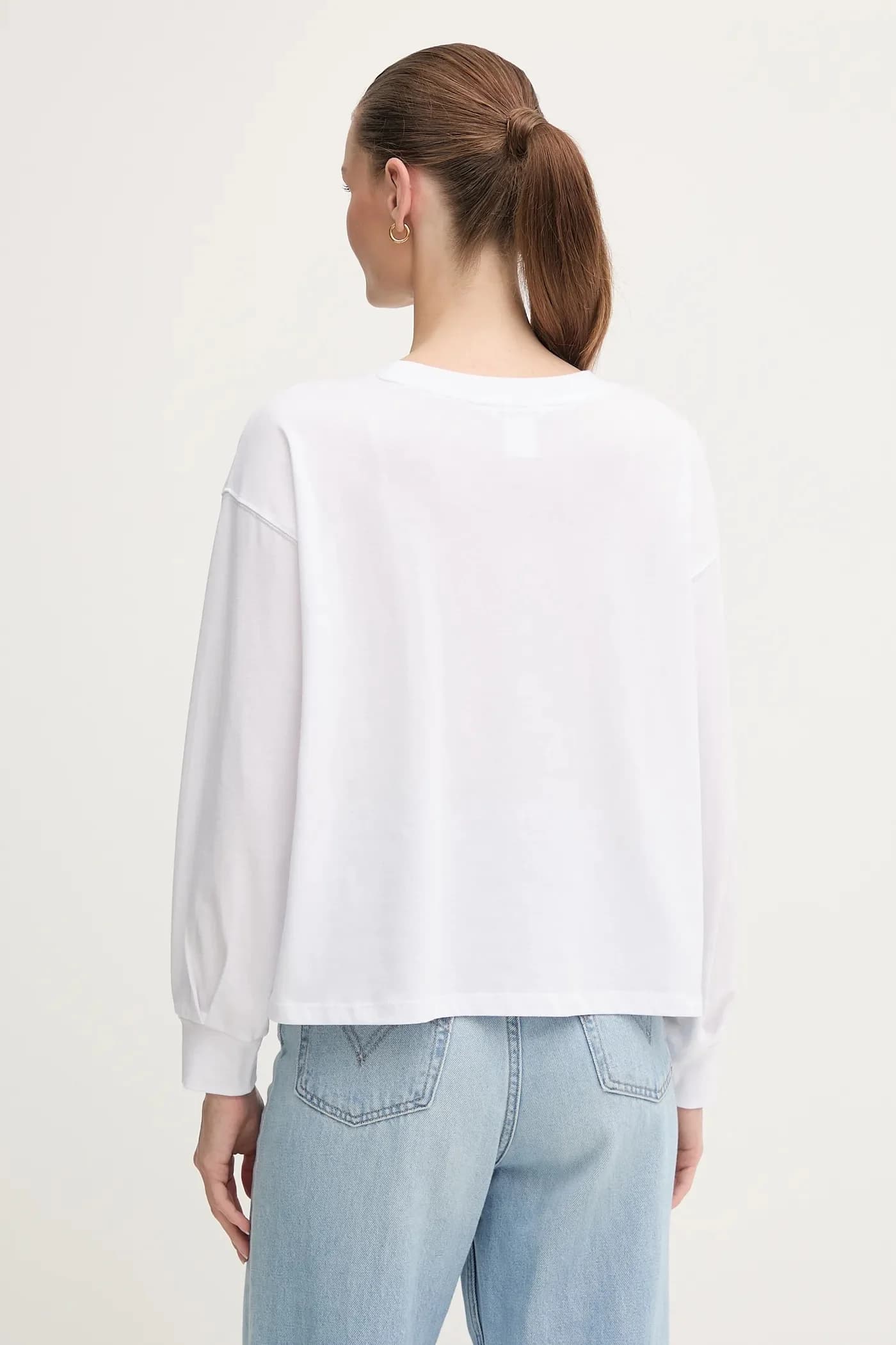 Хлопковая рубашка с длинным рукавом - фото 3