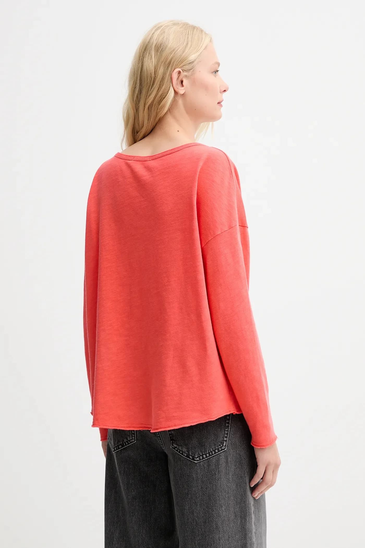 Хлопковая рубашка с длинным рукавом - фото 3