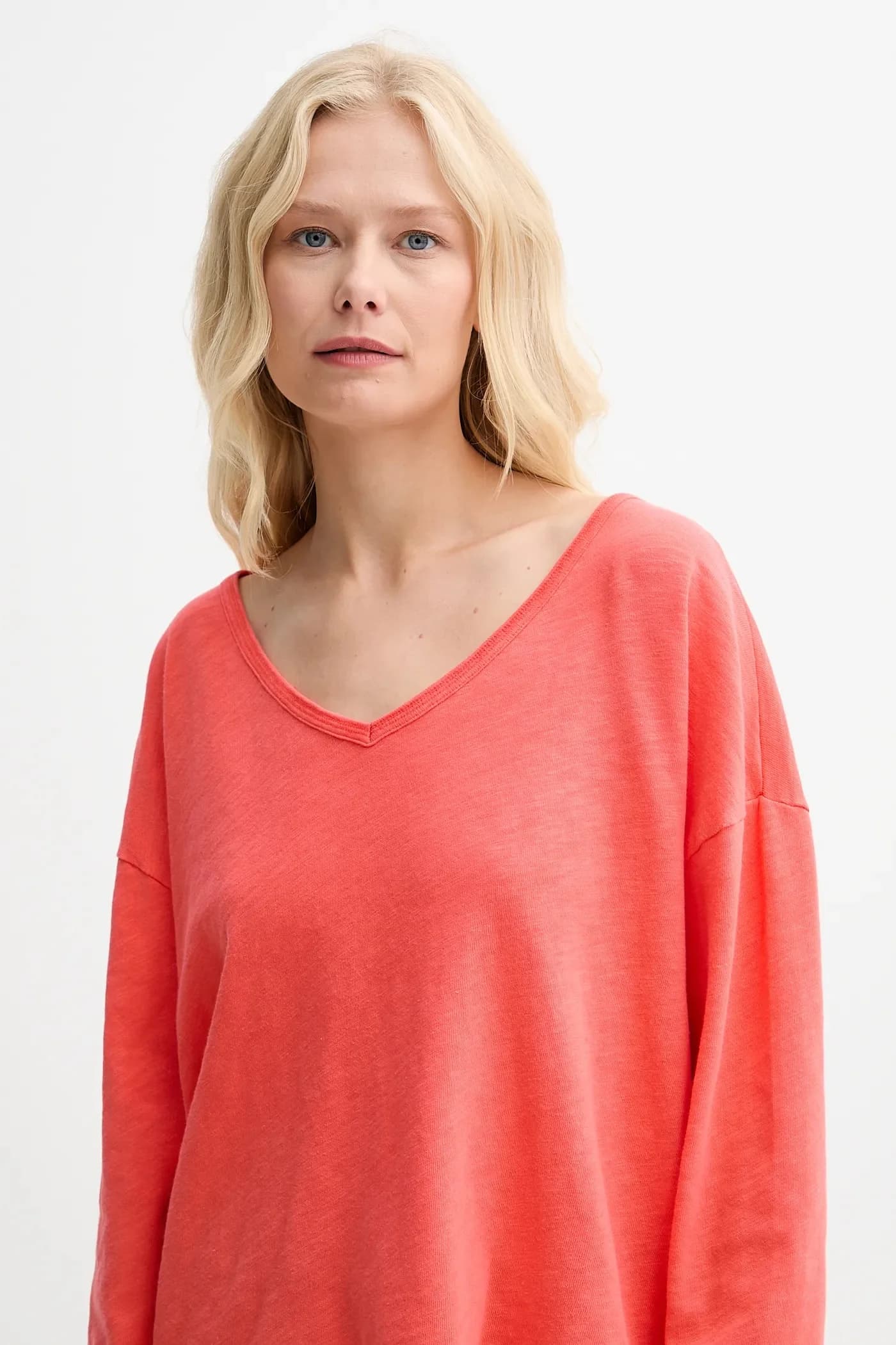 Хлопковая рубашка с длинным рукавом - фото 4