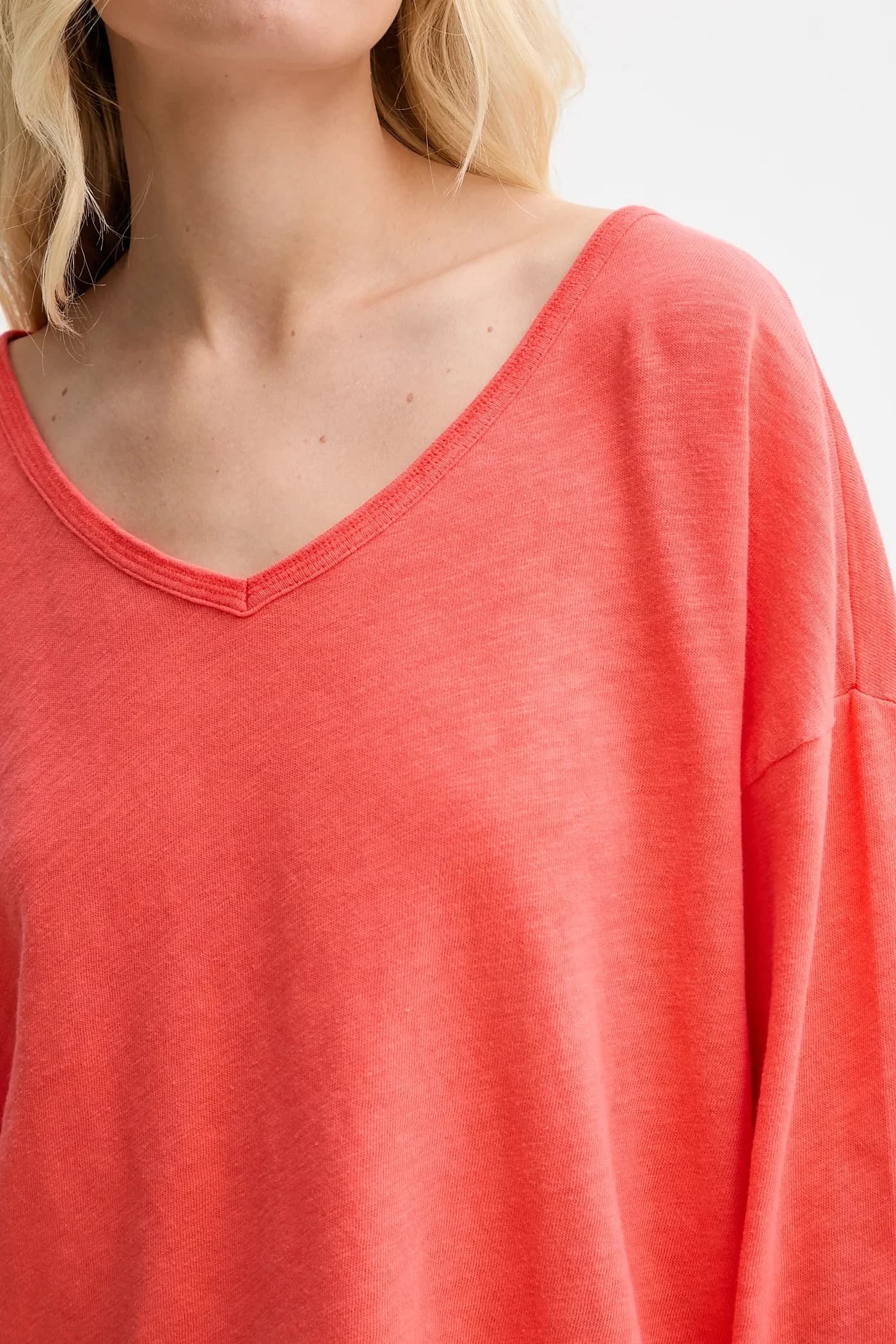 Хлопковая рубашка с длинным рукавом - фото 5